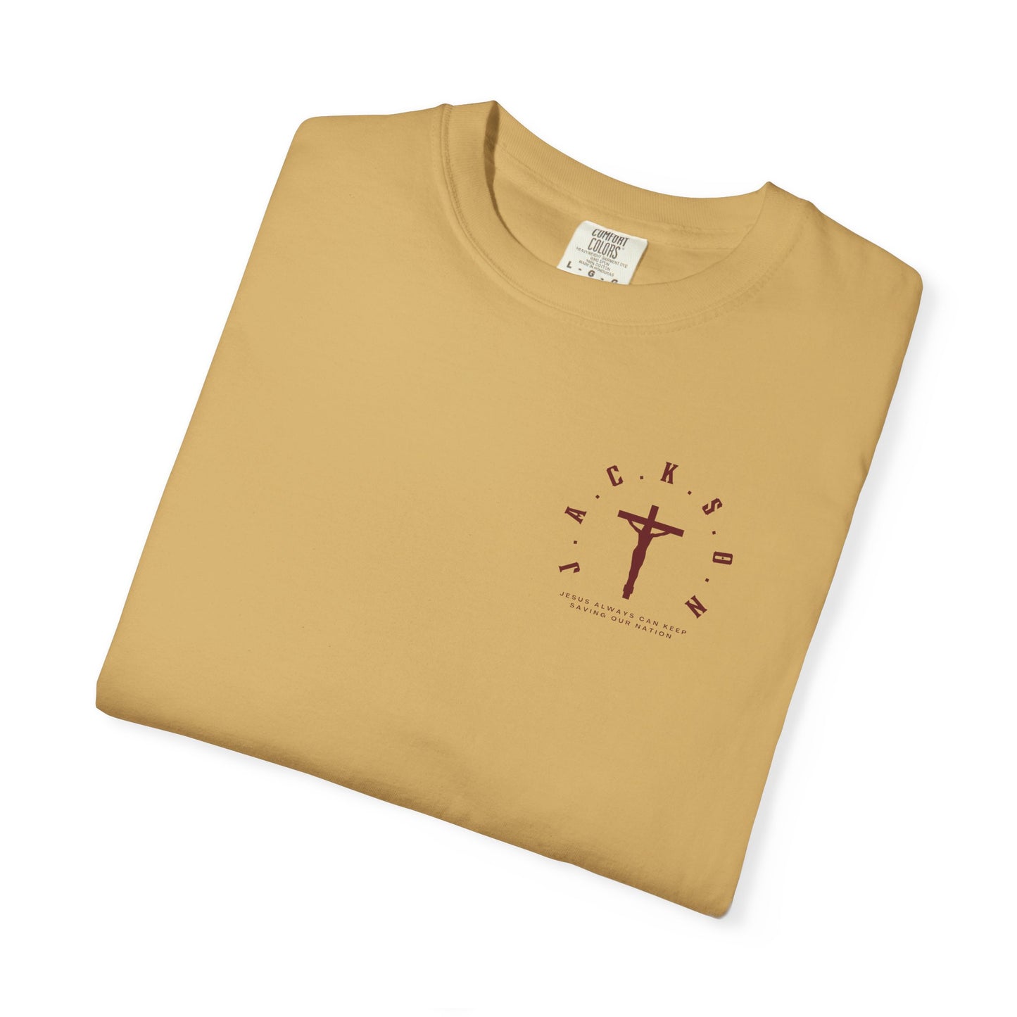 Jackson Believing Christian Marron Letters & Cross