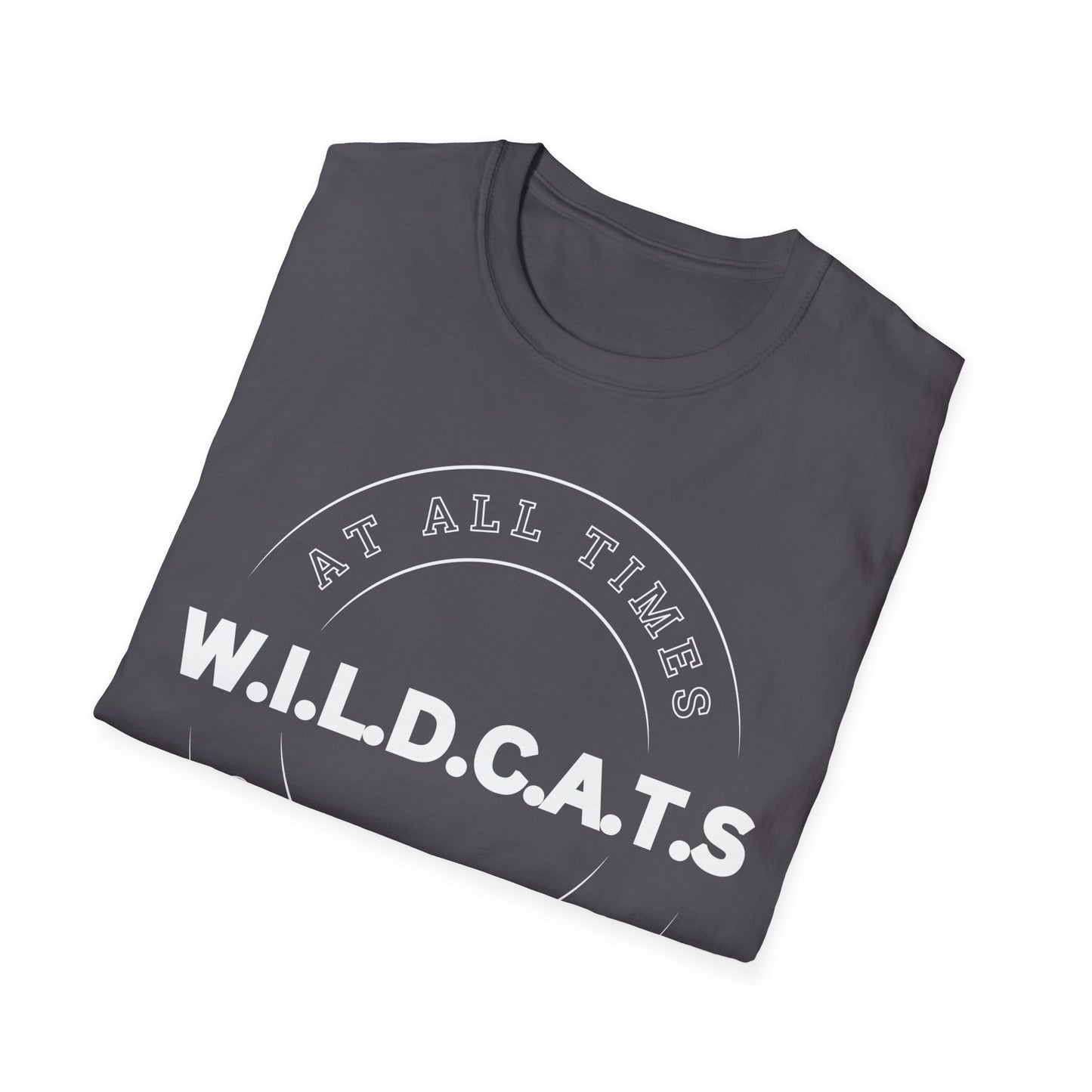 Wildcats Christian White Letters & Picture
