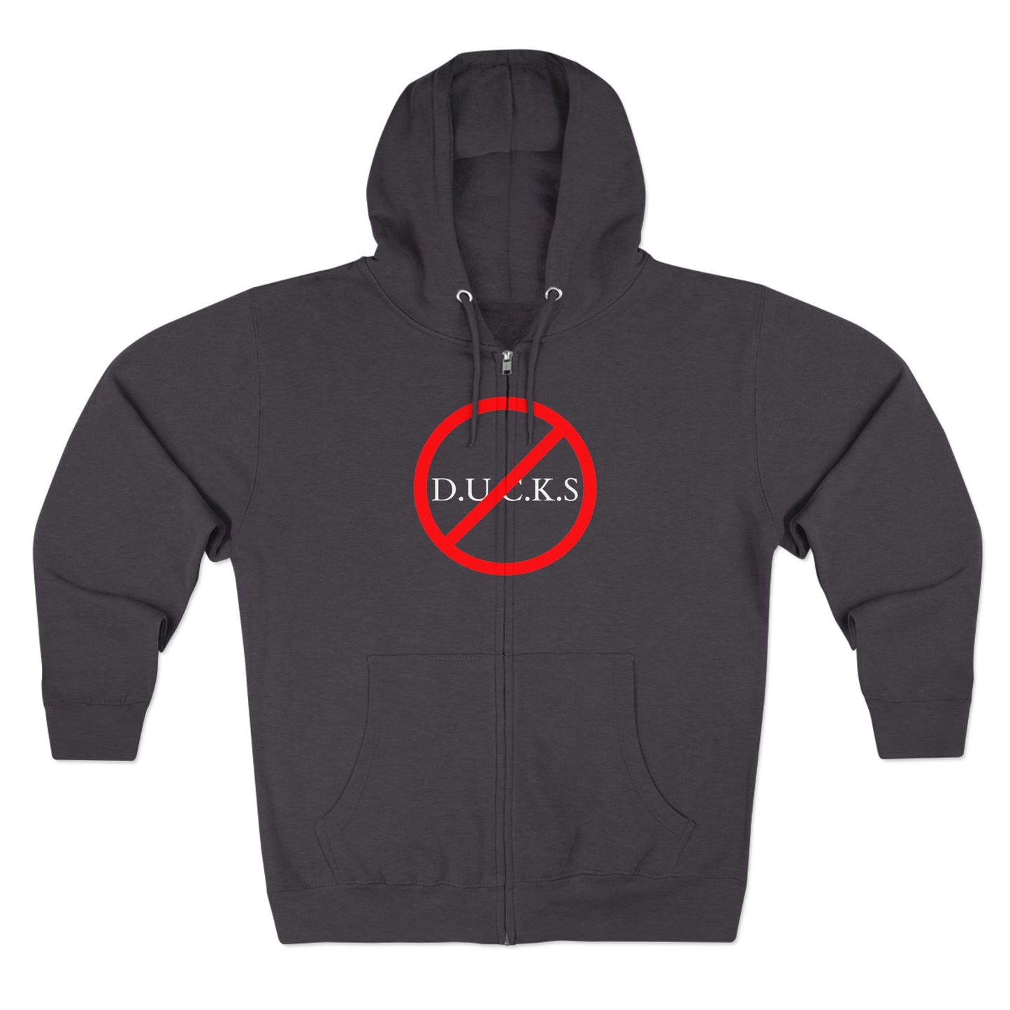 Ducks Christian White Words Hoodie Zipper