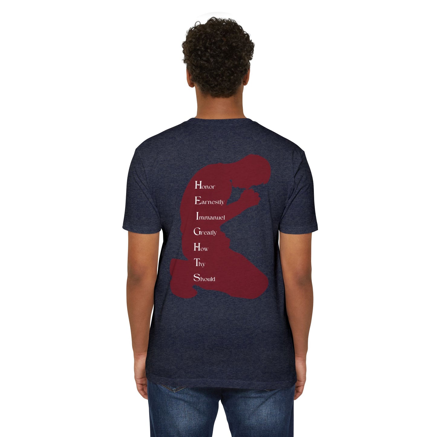 Heights Christian Marron Letters & Image Blended