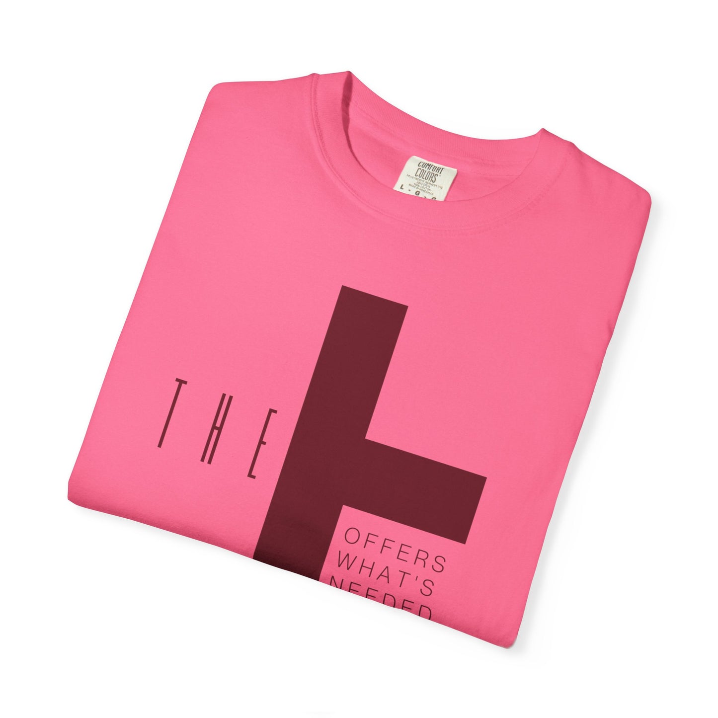 Adult T-Town Christian Marron Letters & Cross
