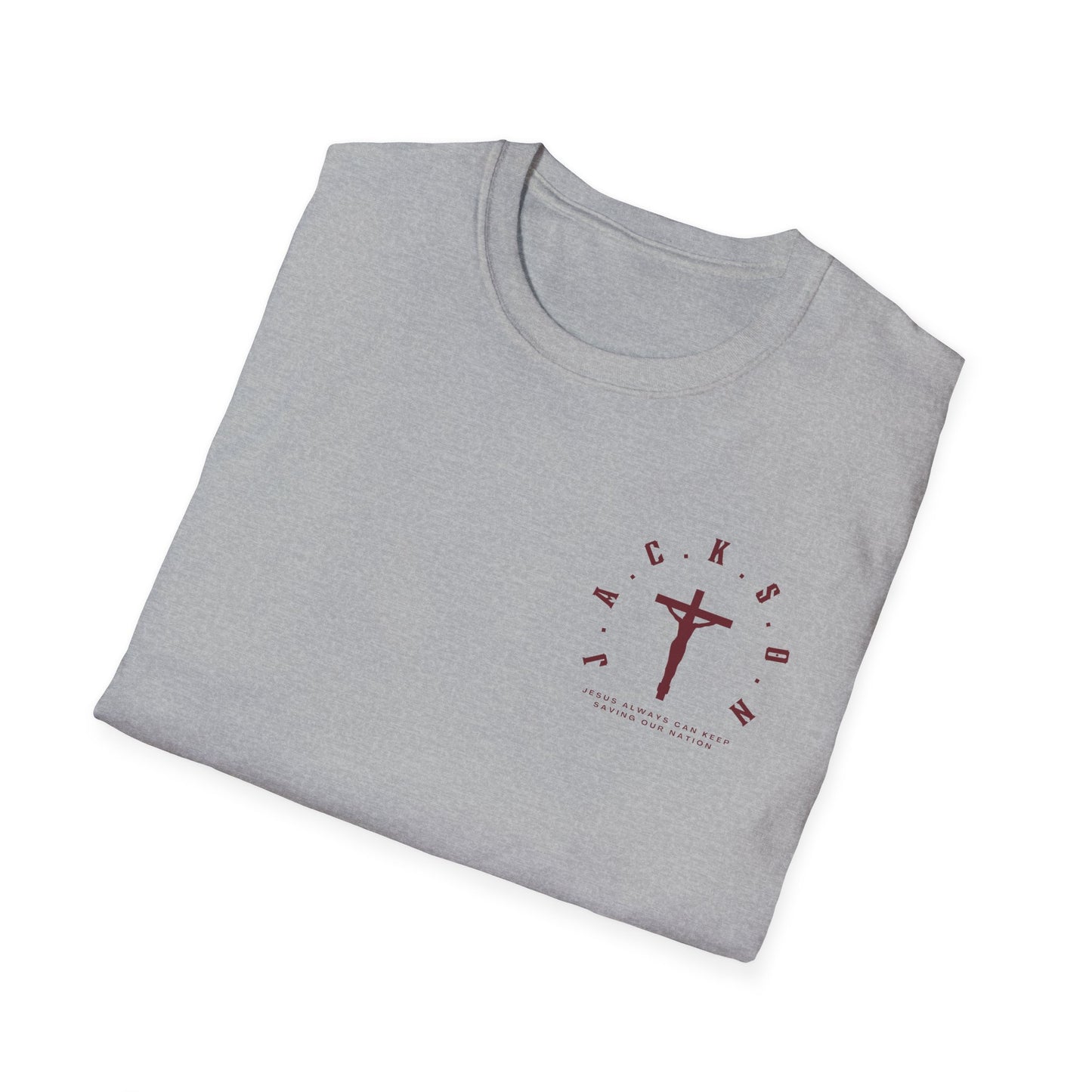 Jackson Believing Christian Marron Letters & Cross