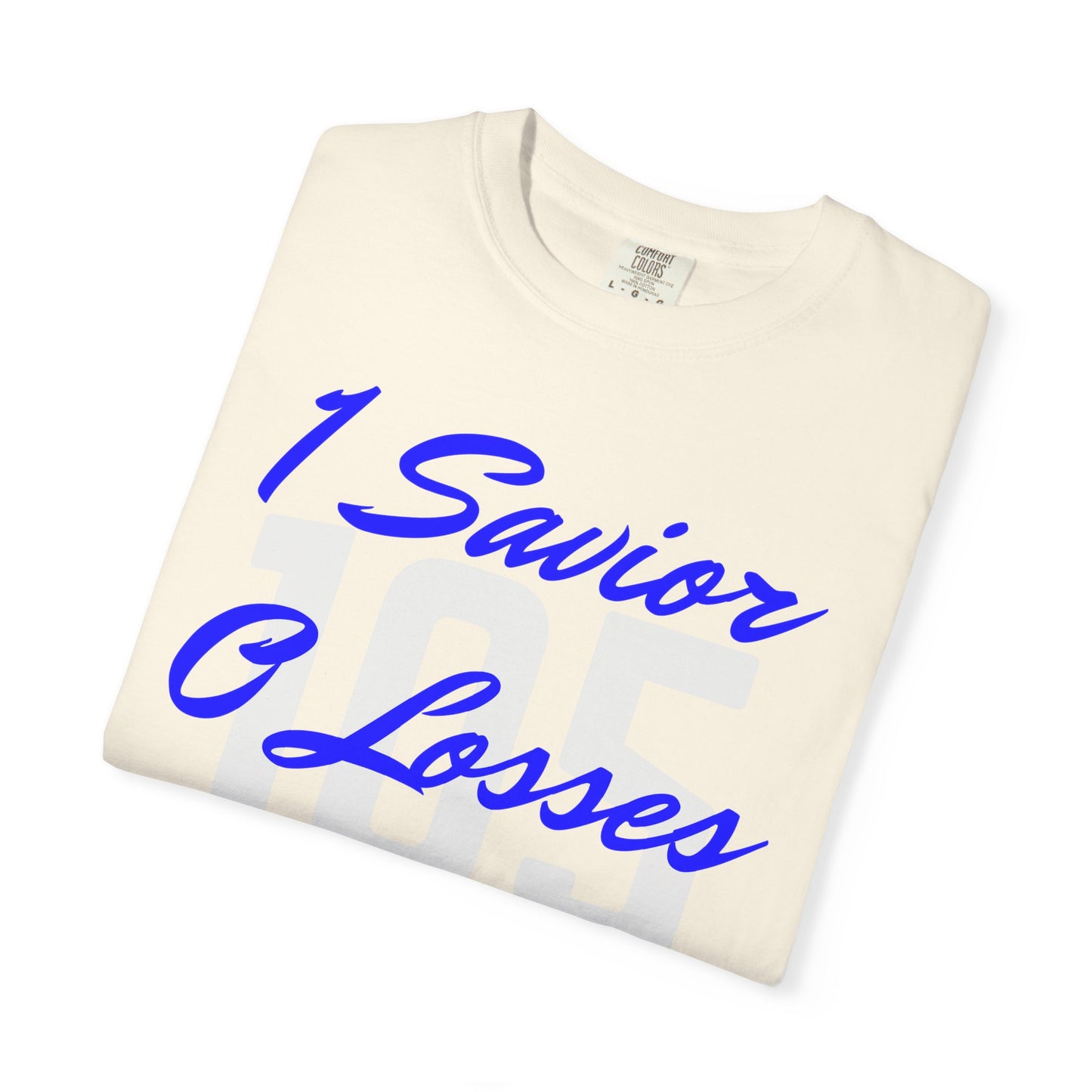 Adult 105 Christian Blue and White Letters