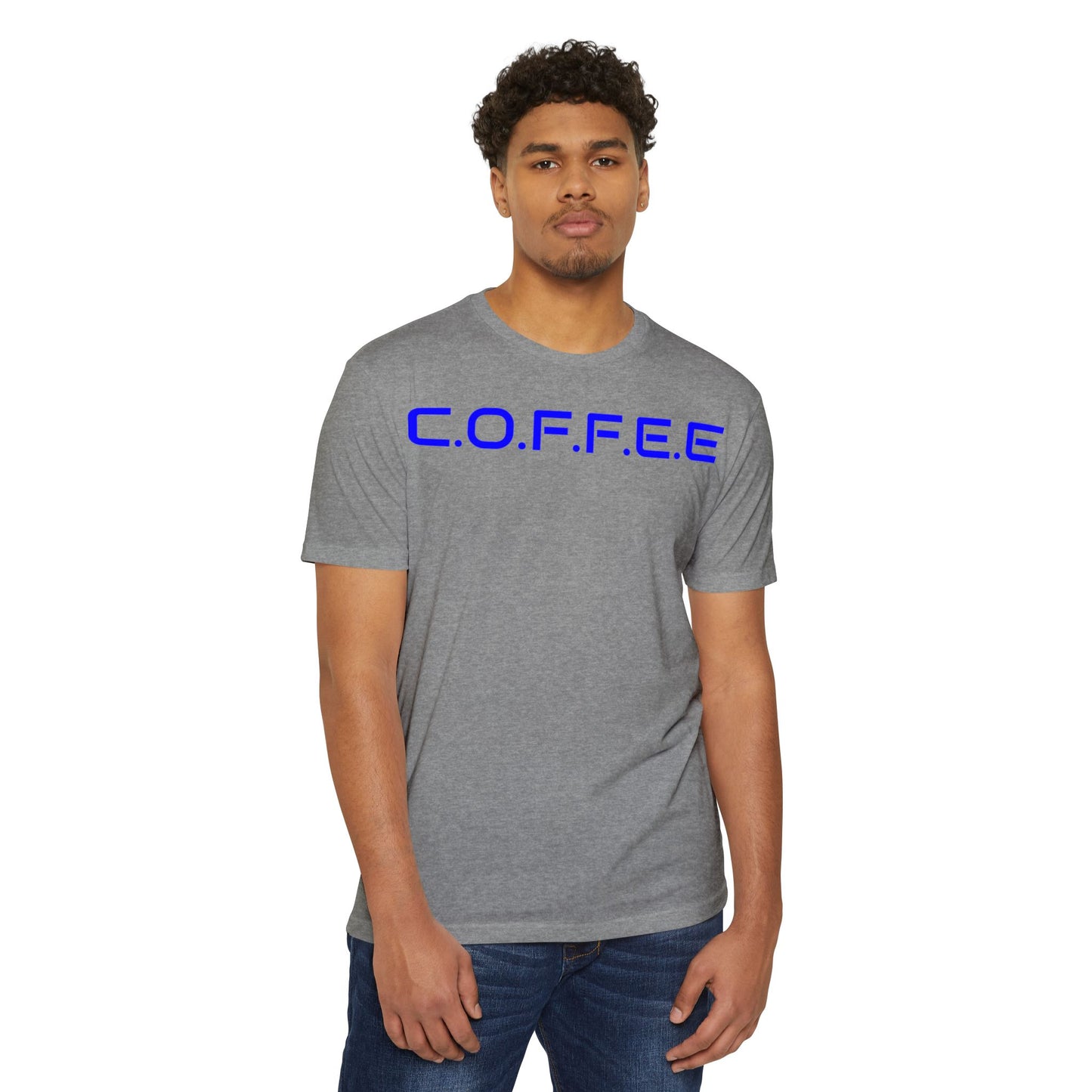 Adult Coffee Christian Blue Words Only Blended