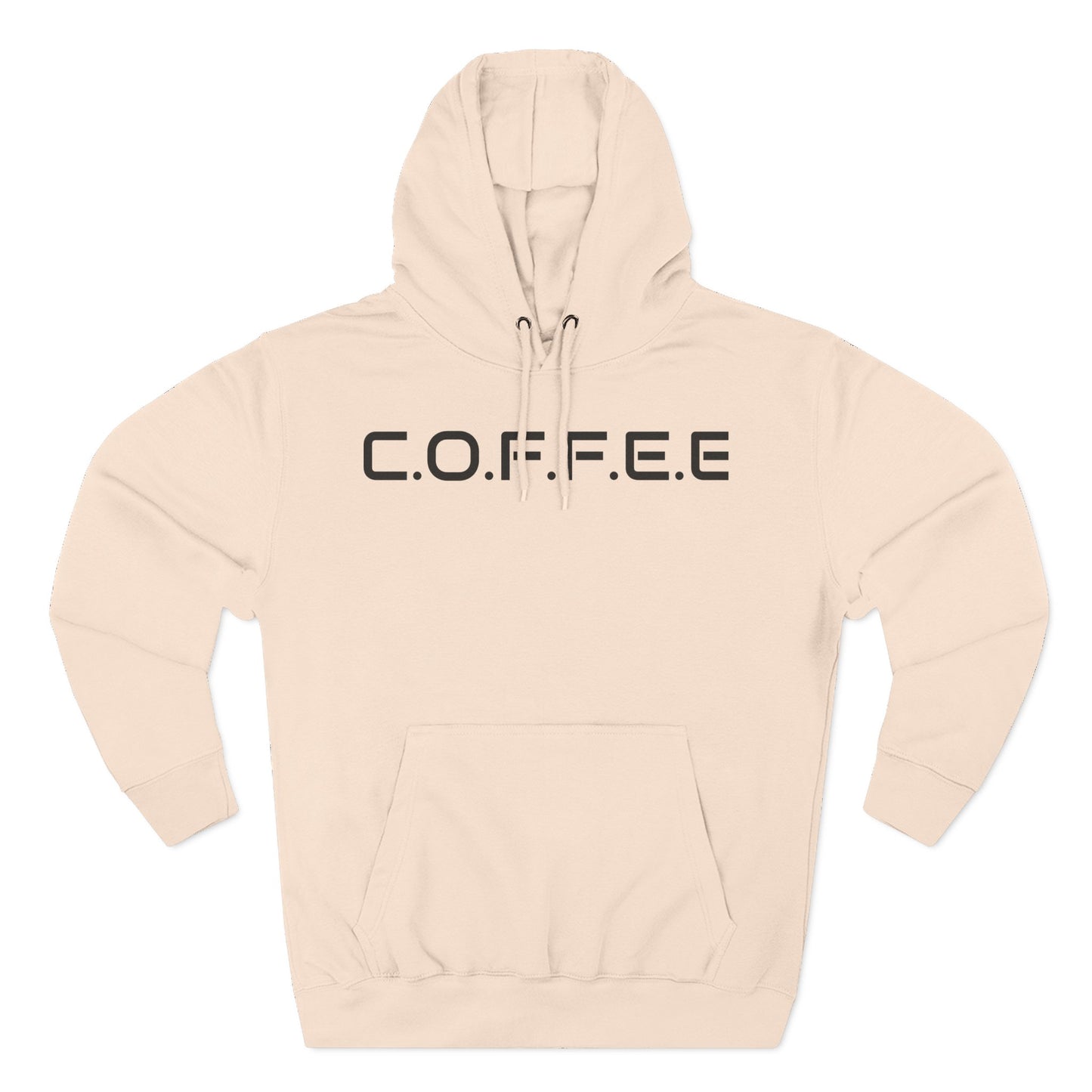 Adult Coffee Christian Black Words Only Hoodie