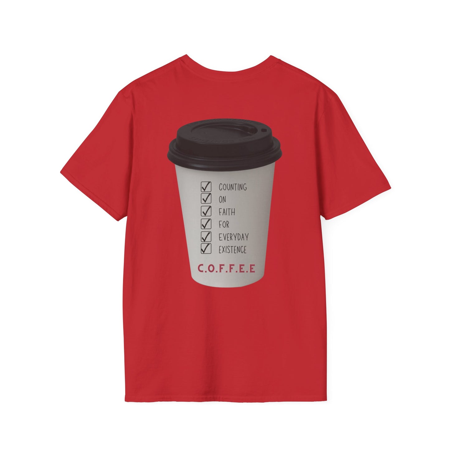 Adult Coffee Christian White Letters & Image