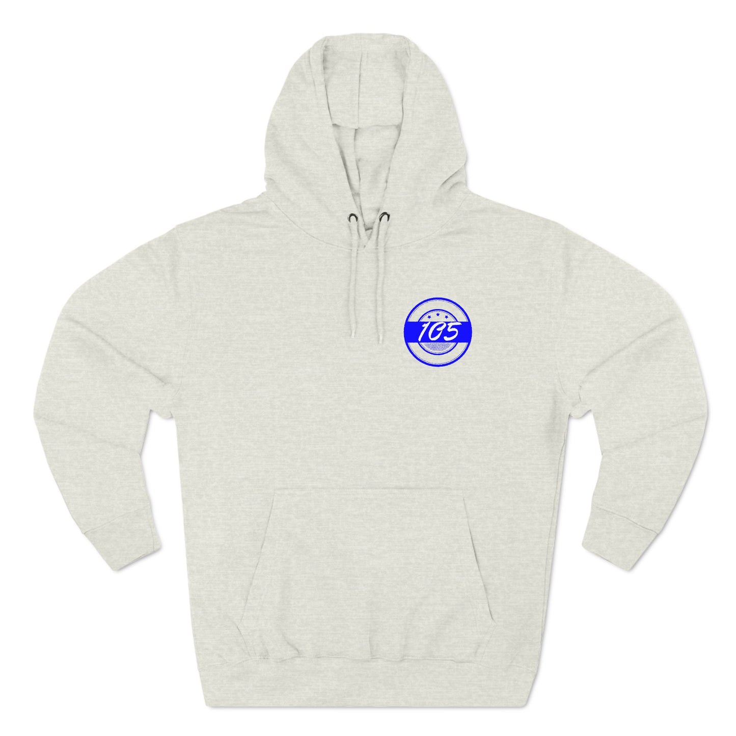 Adult 105 Christian Blue and White Letters Hoodie