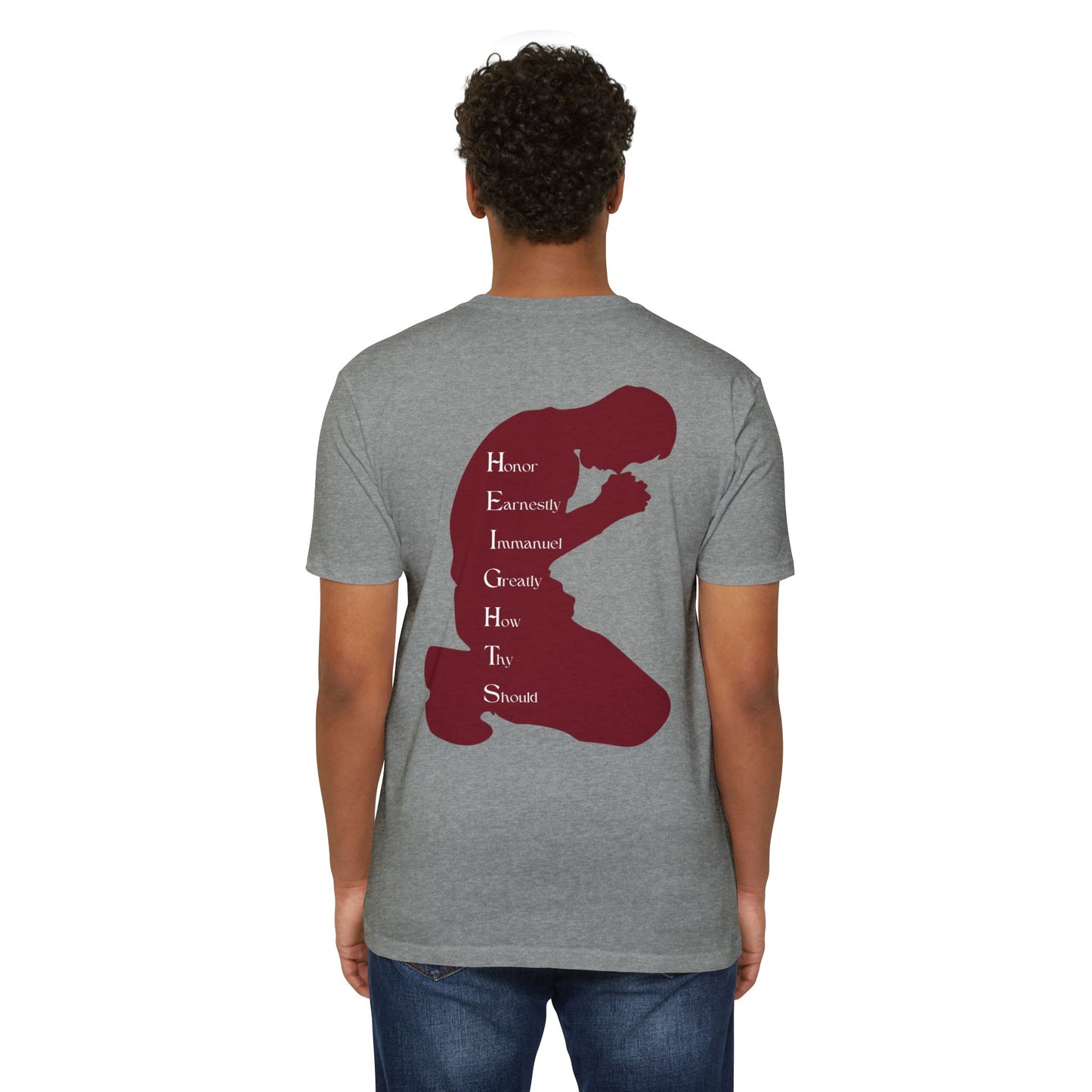 Heights Christian Marron Letters & Image Blended
