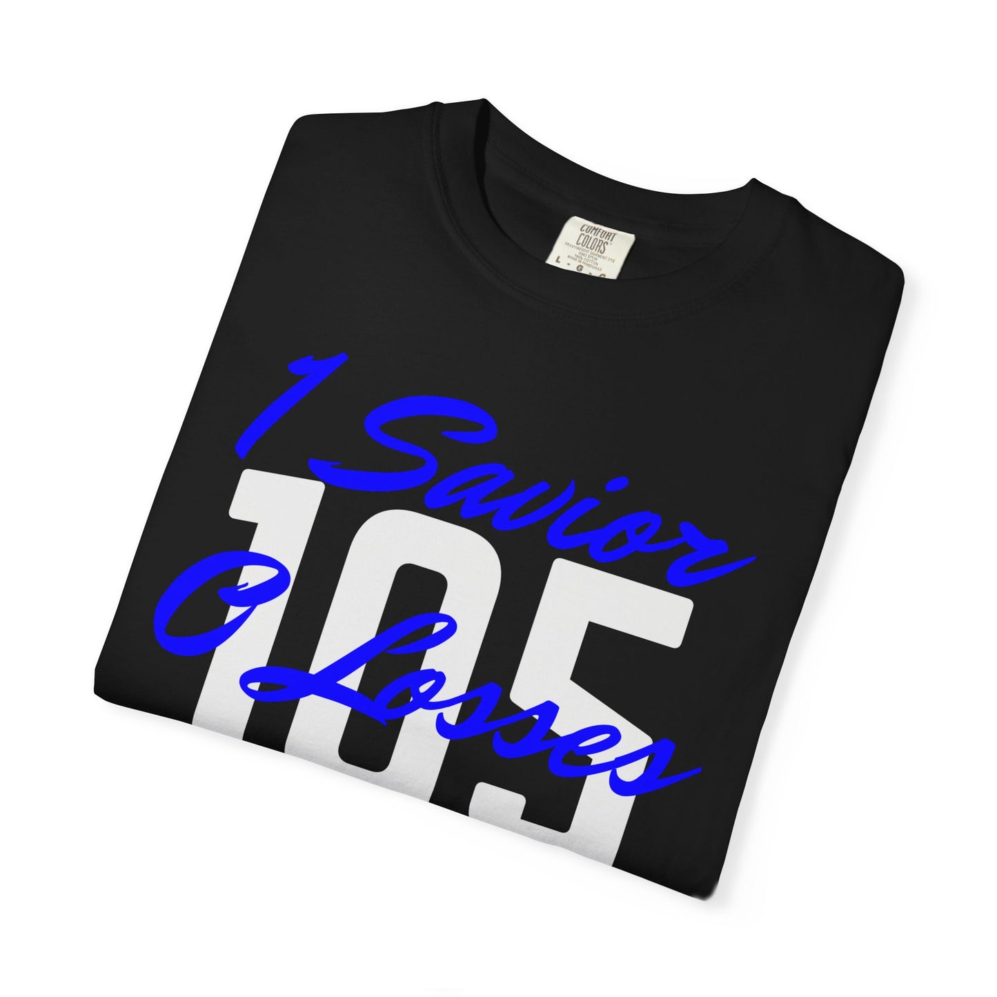 Adult 105 Christian Blue and White Letters