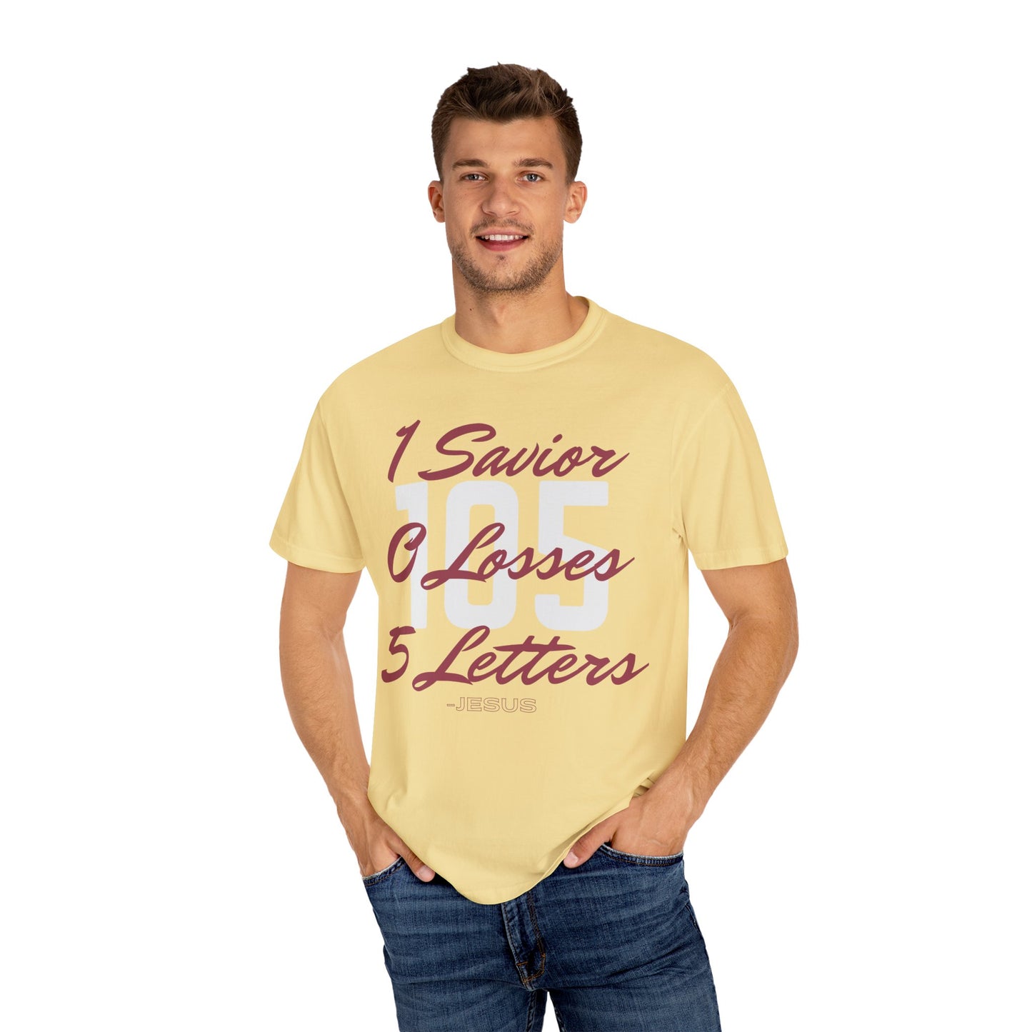 Adult 105 Christian Marron and White Letters