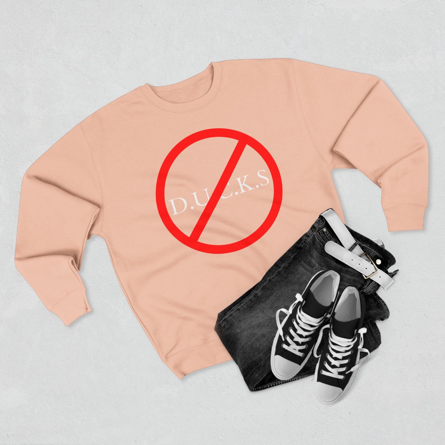 DUCKS Christian White Crewneck