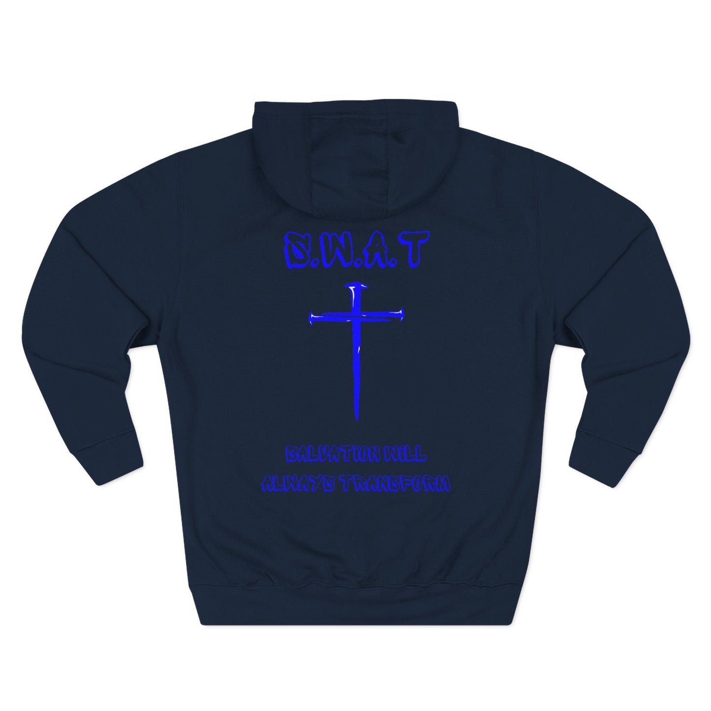 Swat Christian Blue Words Hoodie