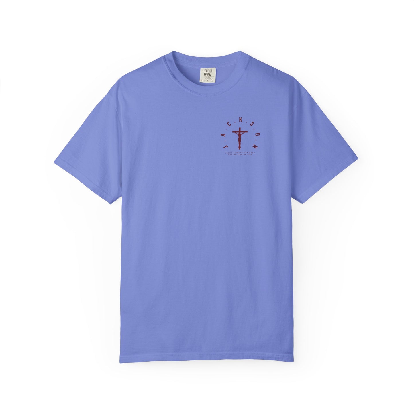 Jackson Believing Christian Marron Letters & Cross
