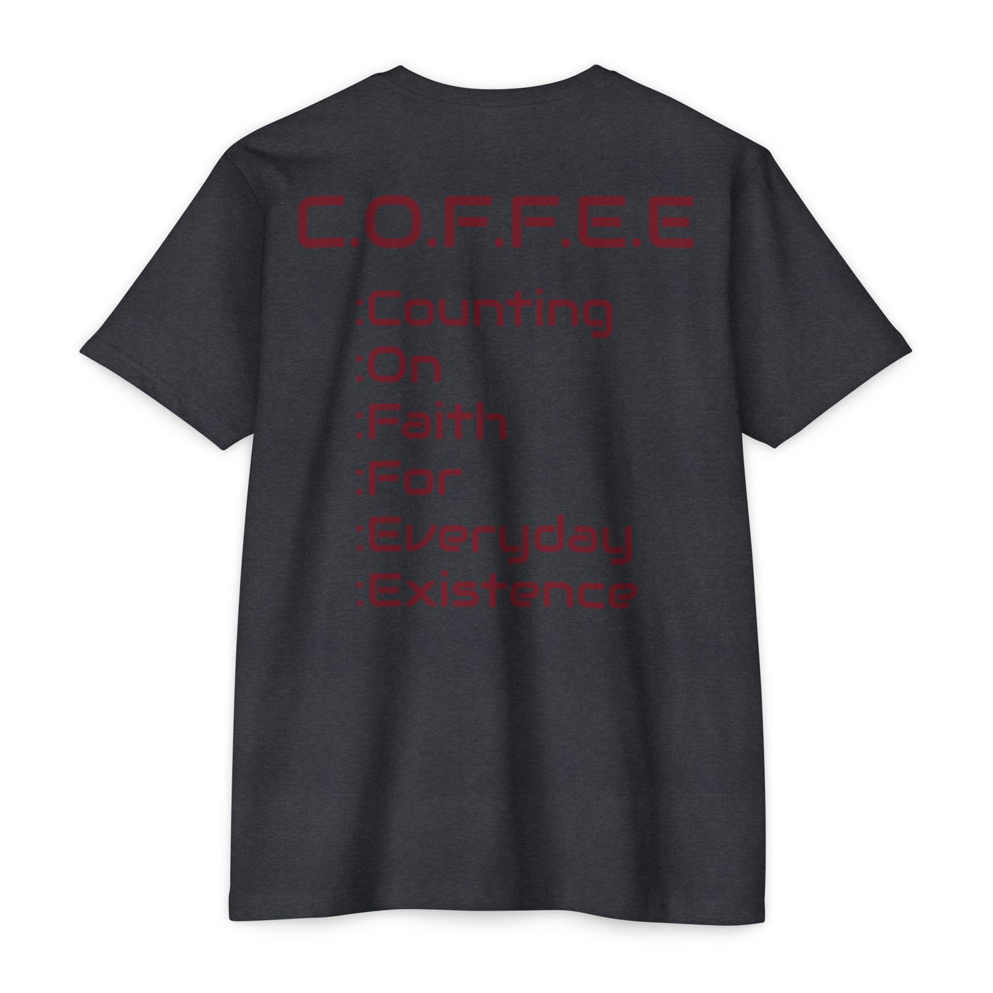 Adult Coffee Christian Marron Words Only Blended
