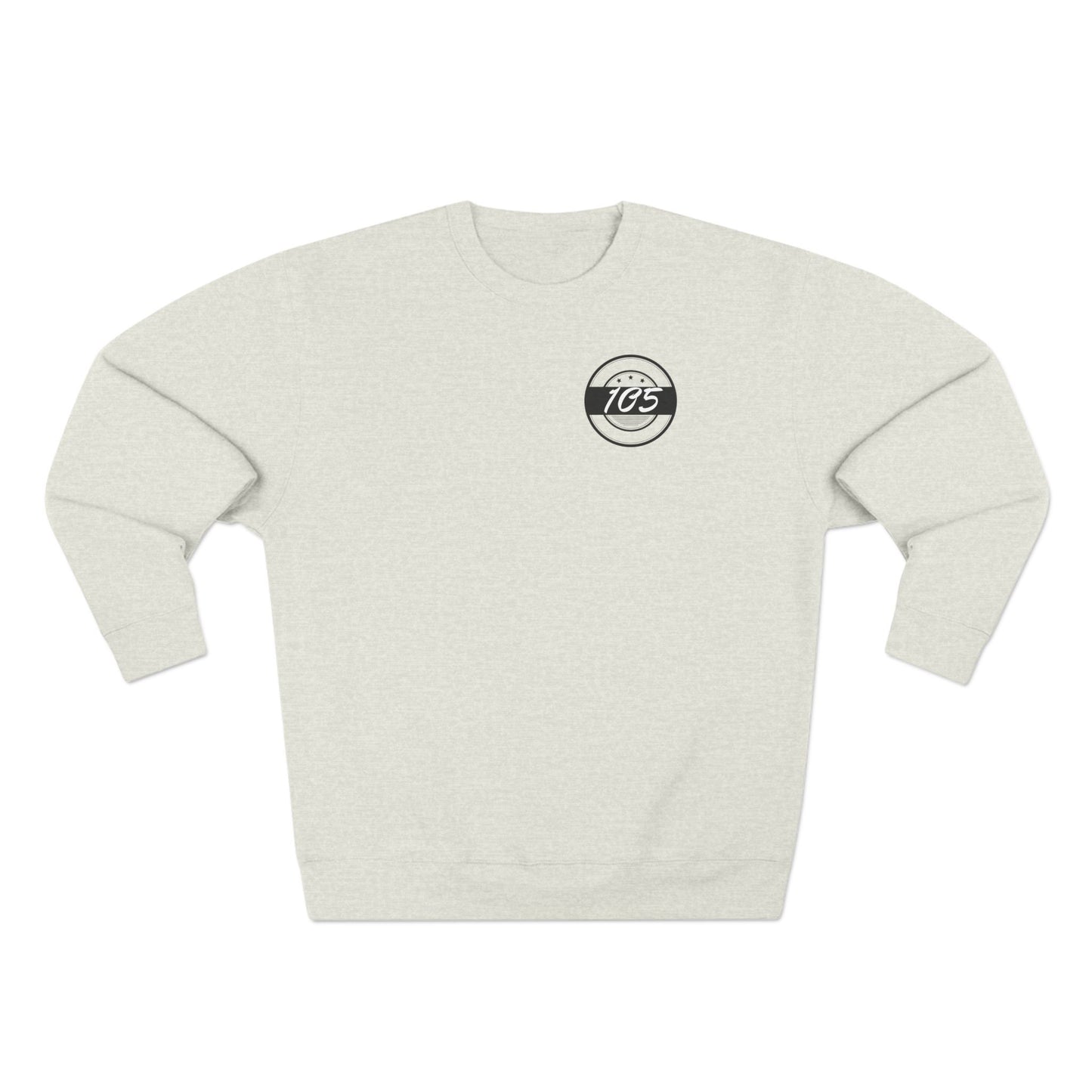 Adult 105 Christian Black and White Letters Crewneck