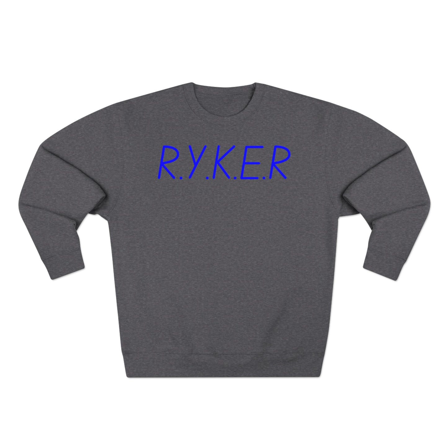 RYKER Christian Blue Letters Crewneck