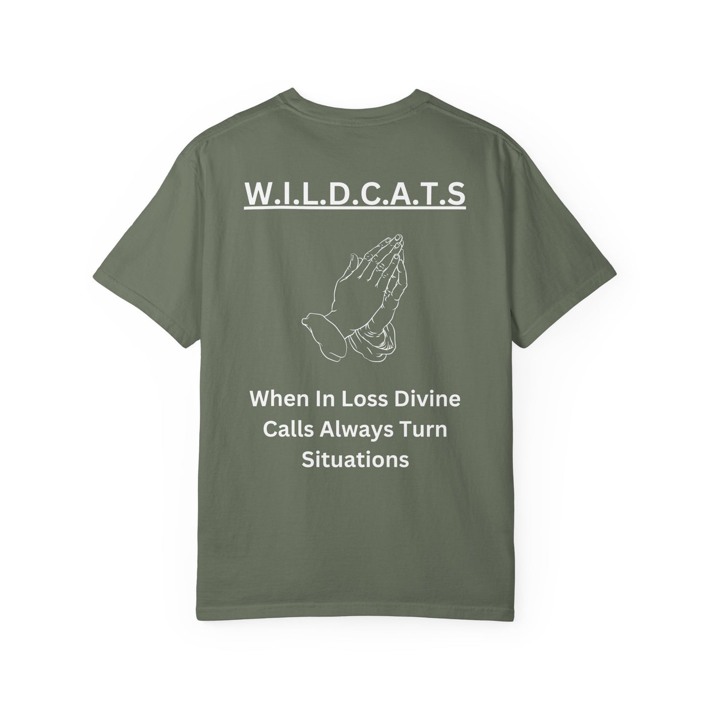 Wildcats Christian White Letters & Image Specialty