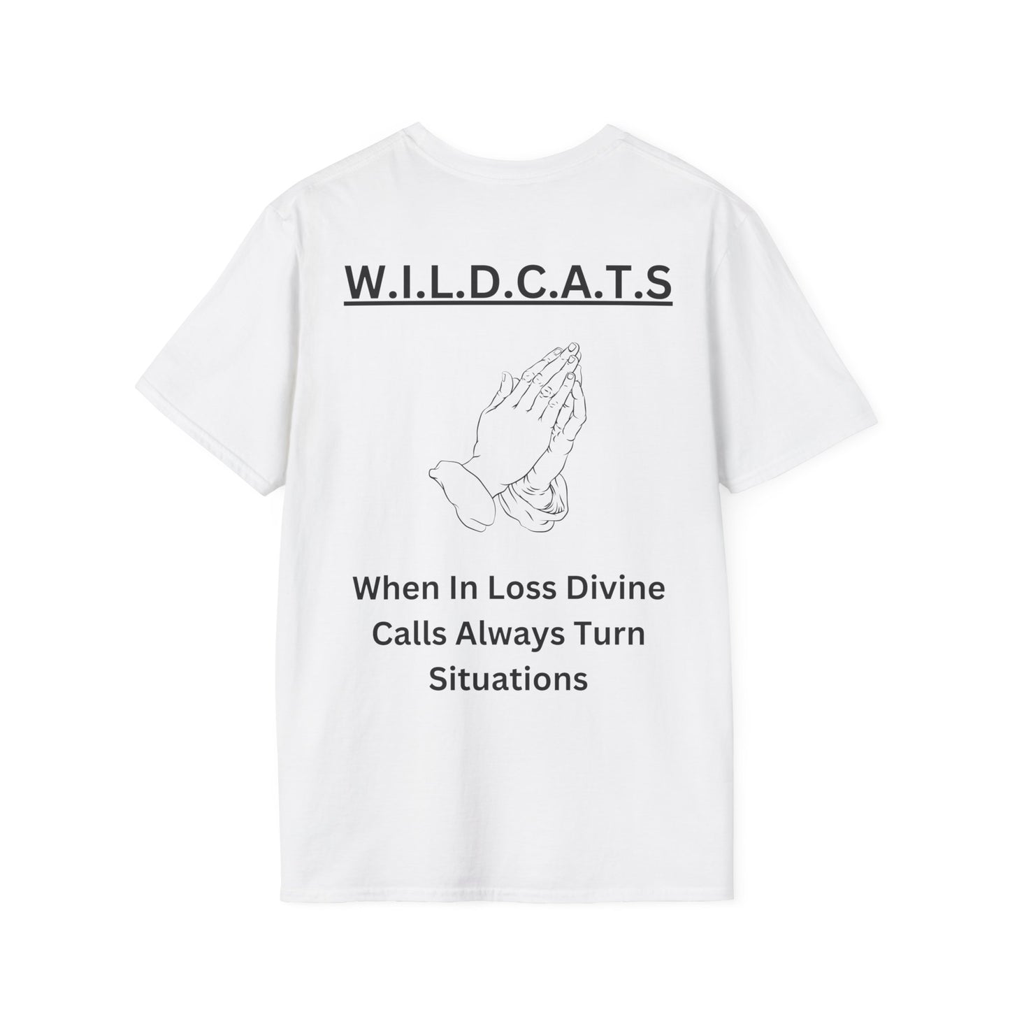 Wildcats Christian Black Letters & Picture