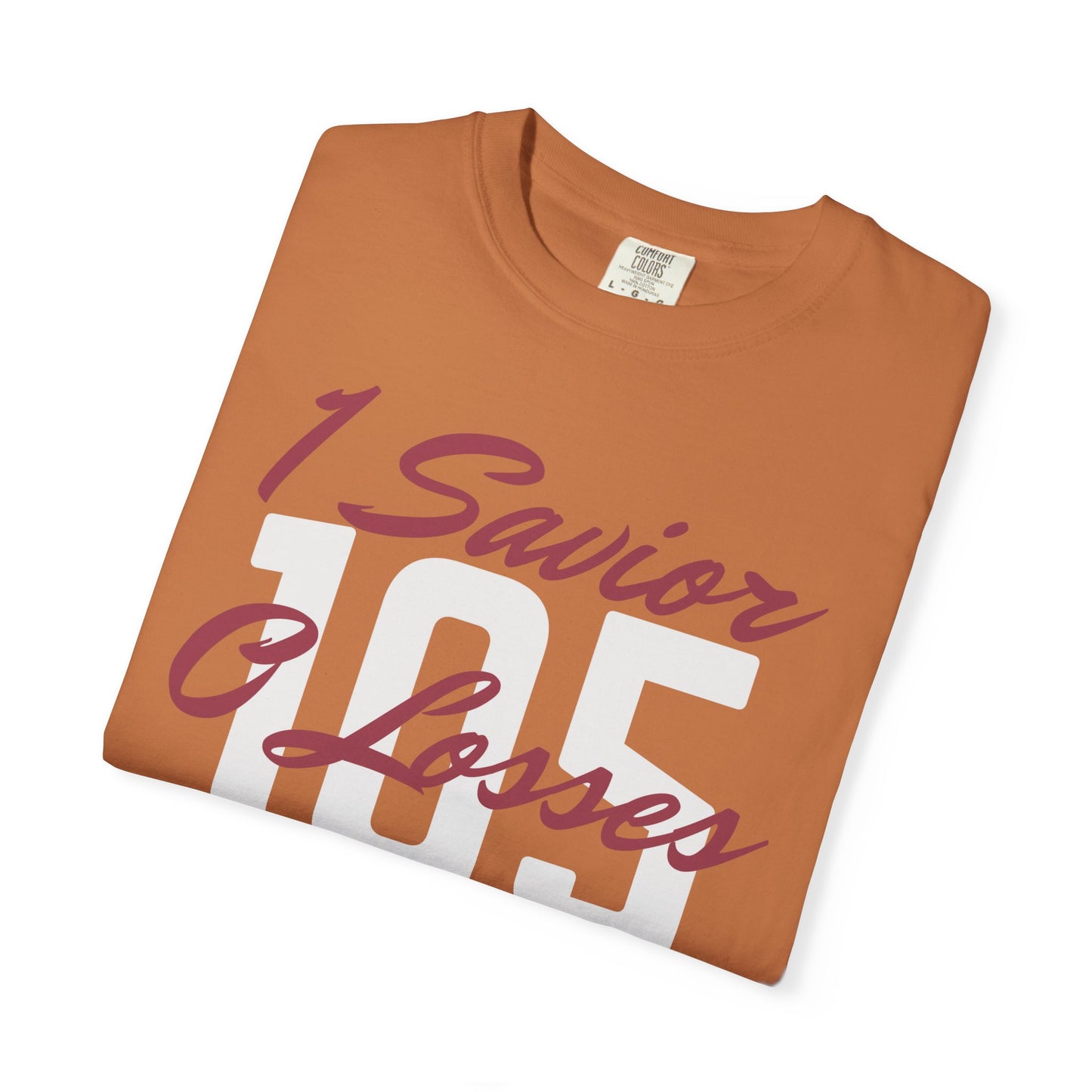 Adult 105 Christian Marron and White Letters