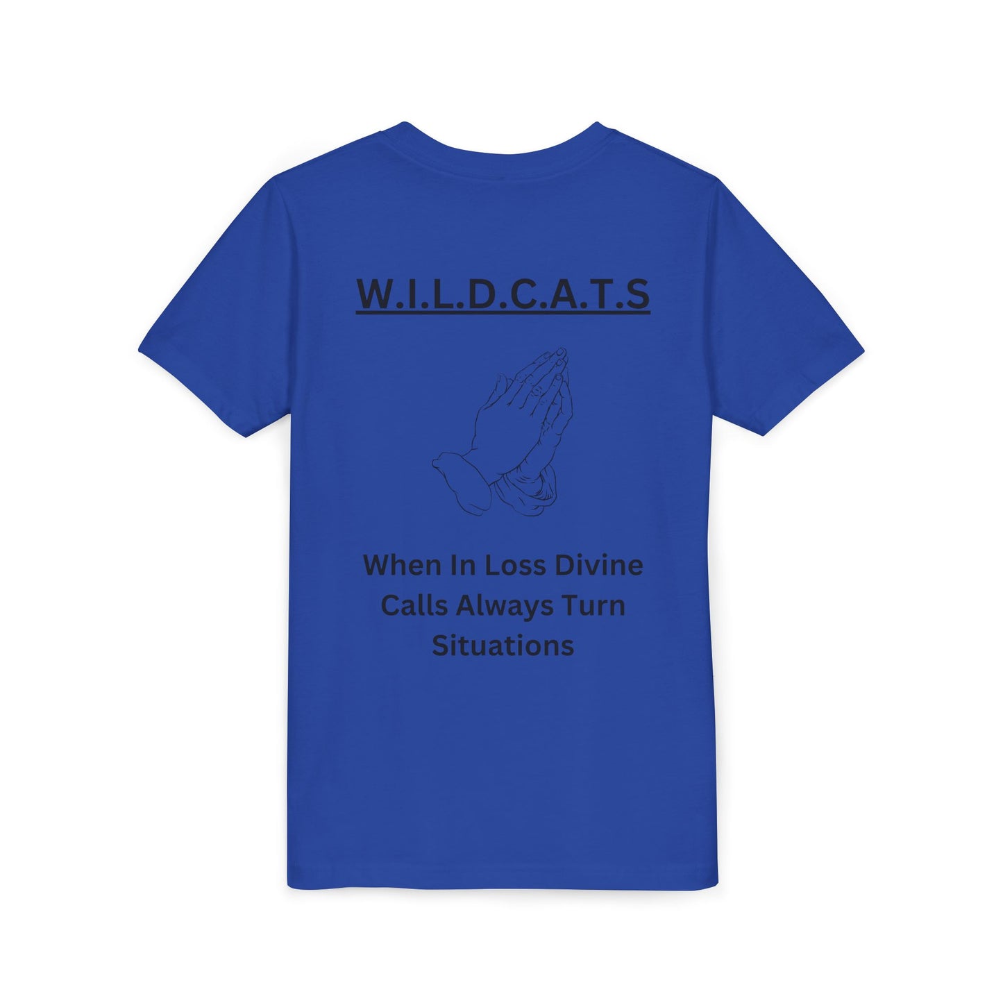 Youth Wildcats Christian Black Letters & Picture
