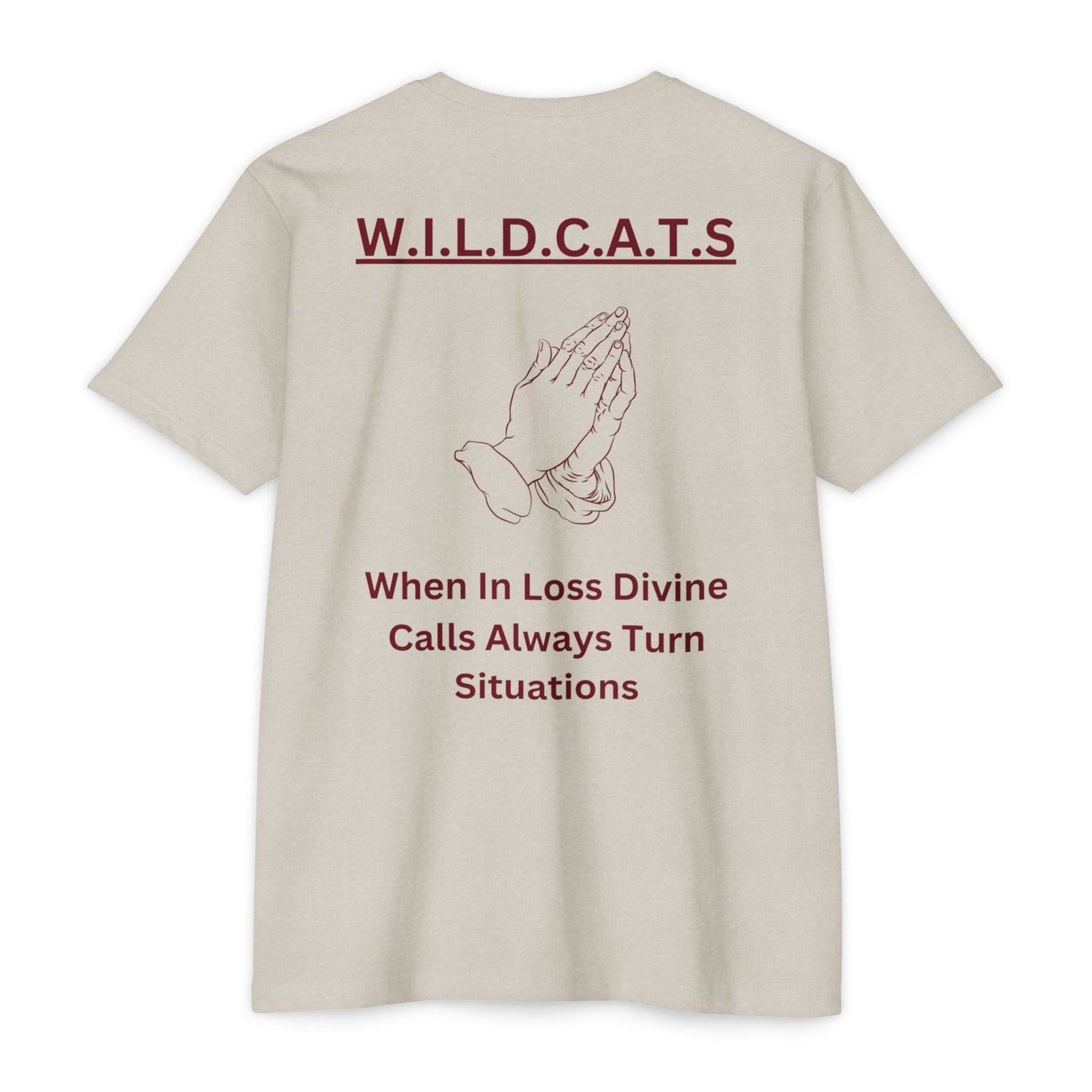 Wildcats Christian Marron Letters & Picture