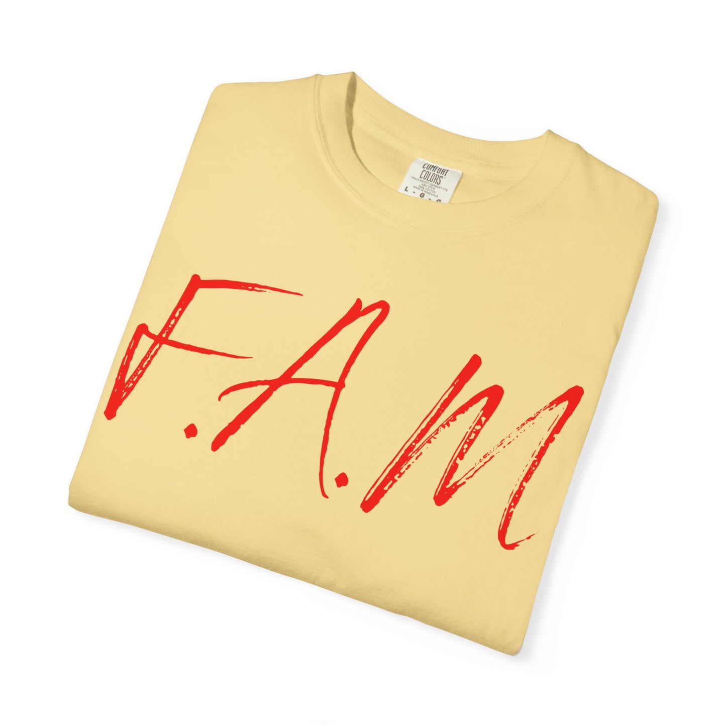 Fam Christian Red Letters & Image