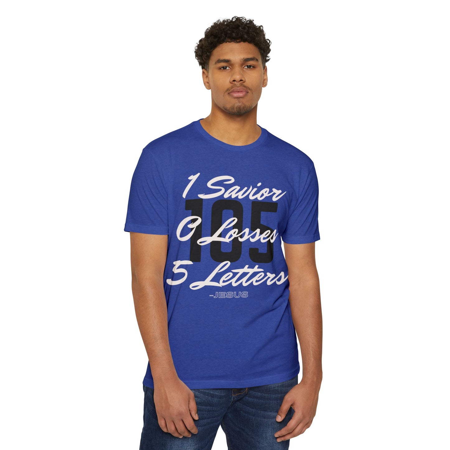 Adult 105 Christian White and Black Letters Blended