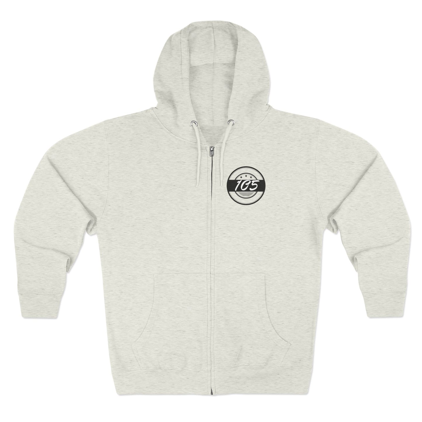 Adult 105 Christian Black and White Letters Hoodie Zipper