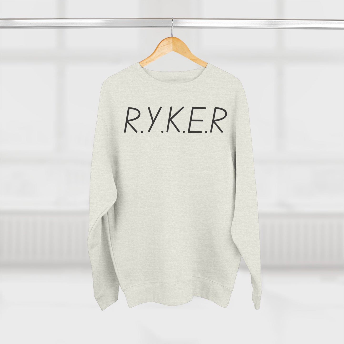 RYKER Christian Black Letters Crewneck
