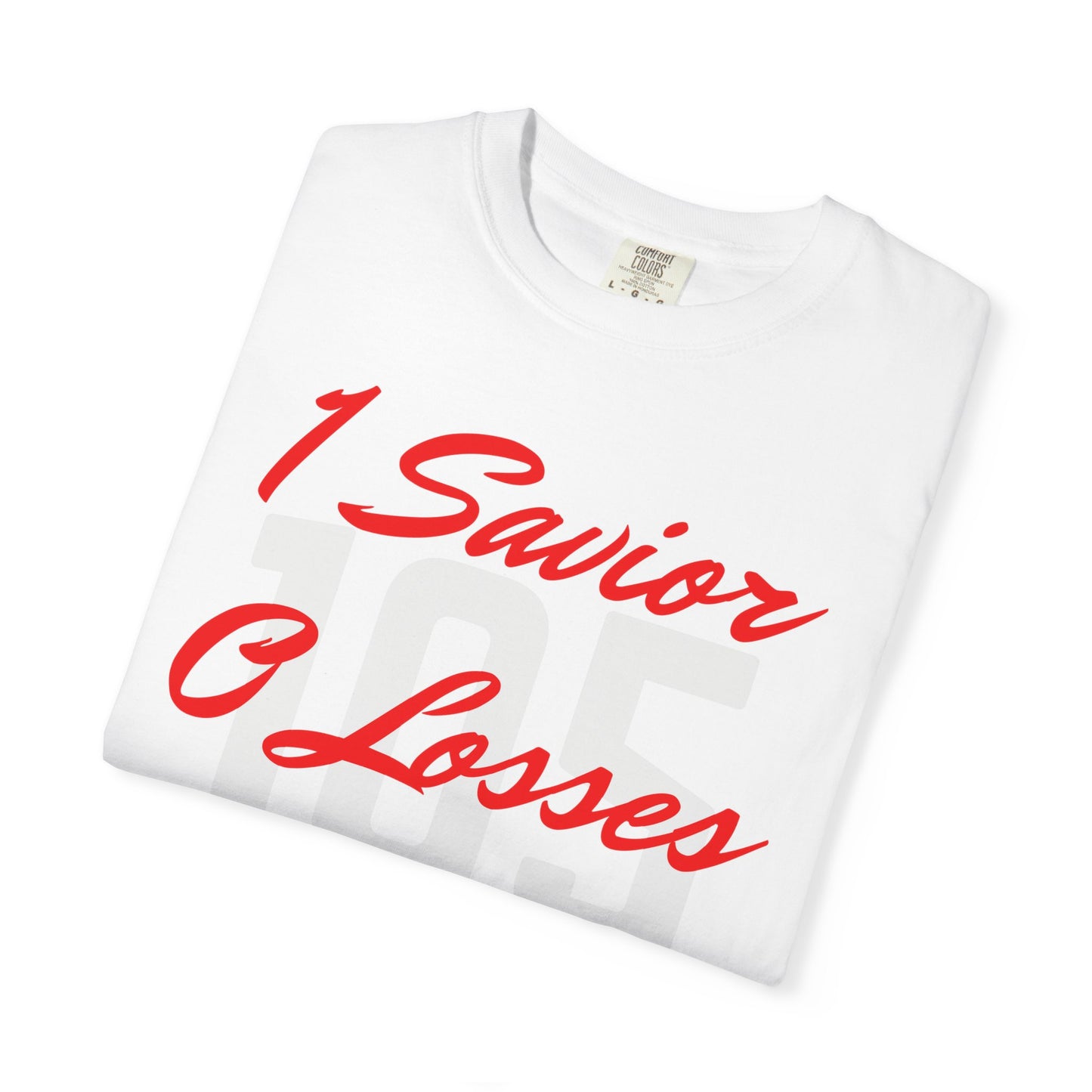 Adult 105 Christian Red and White Letters