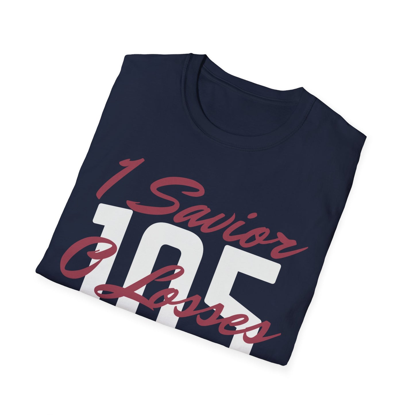 Adult 105 Christian Marron and White Letters