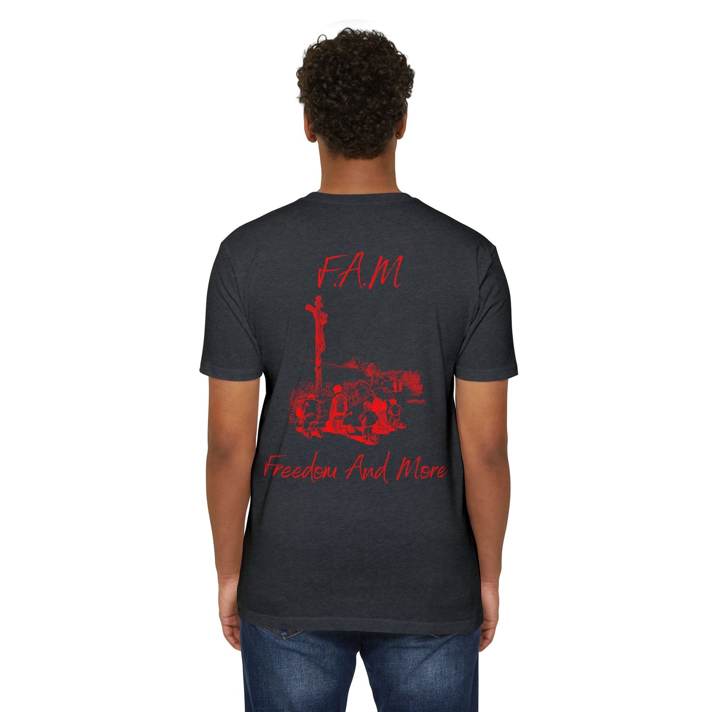 Fam Christian Red Letters & Image Blended