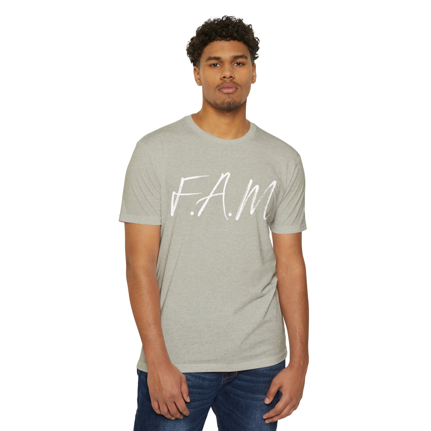 Fam Christian White Letters & Image Blended