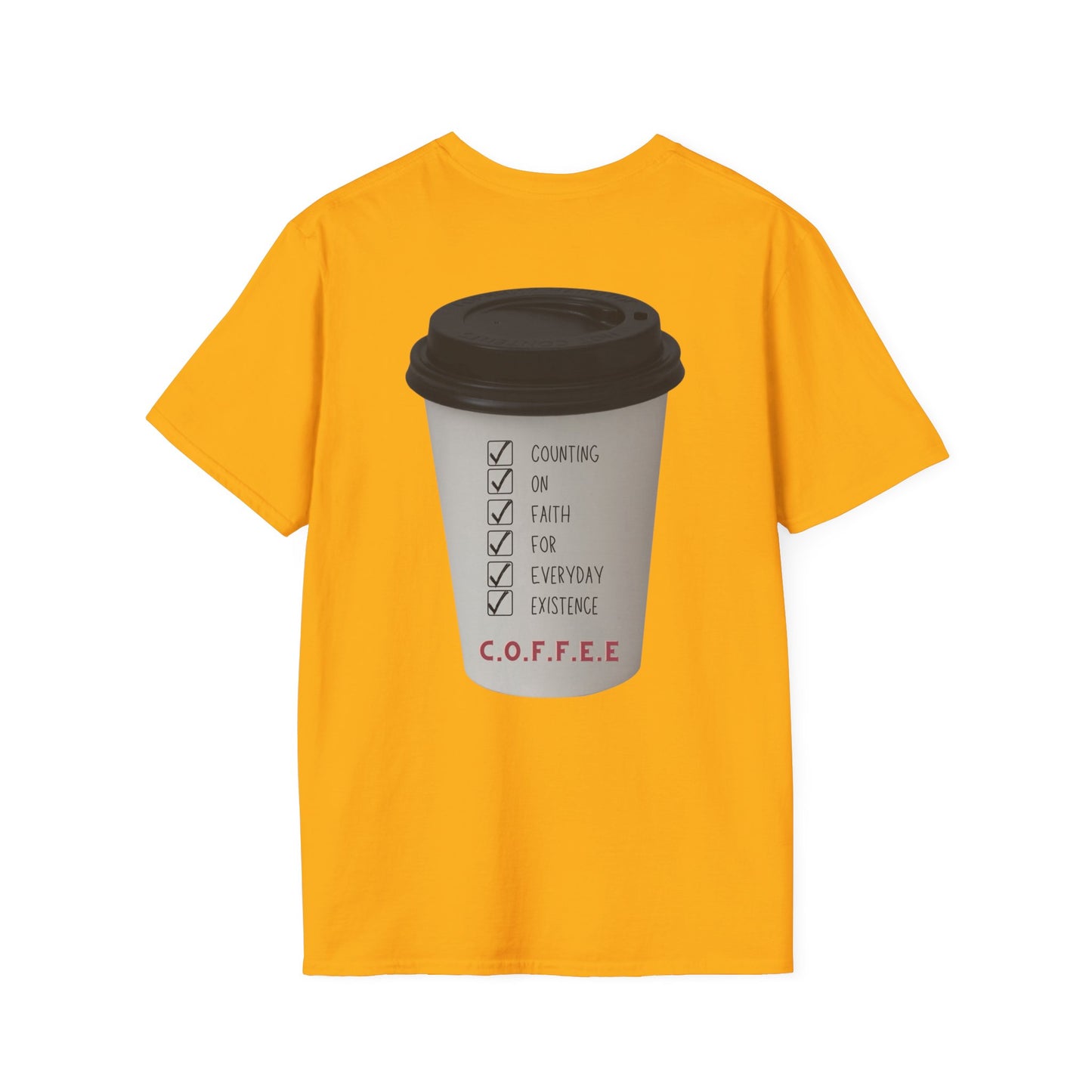 Adult Coffee Christian White Letters & Image