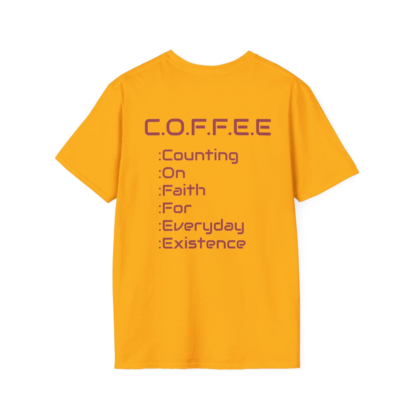 Adult Coffee Christian Marron Words Only