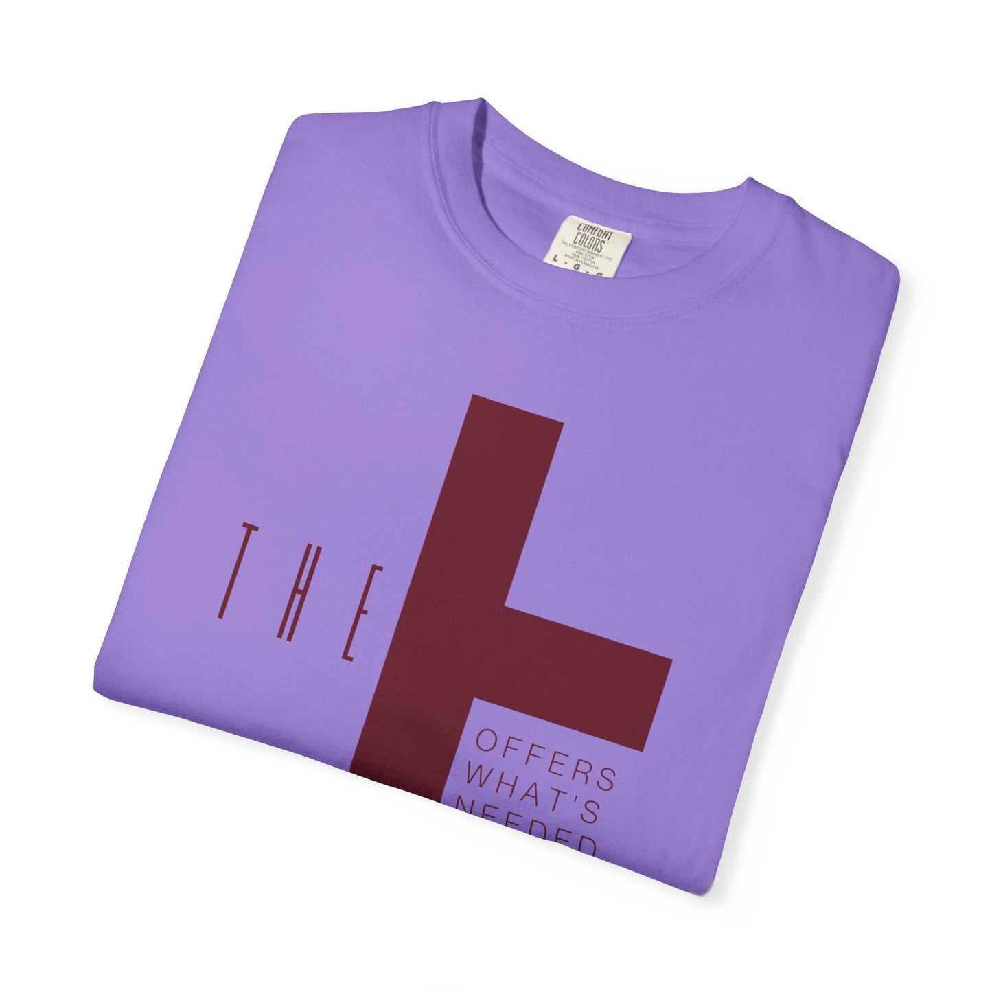 Adult T-Town Christian Marron Letters & Cross