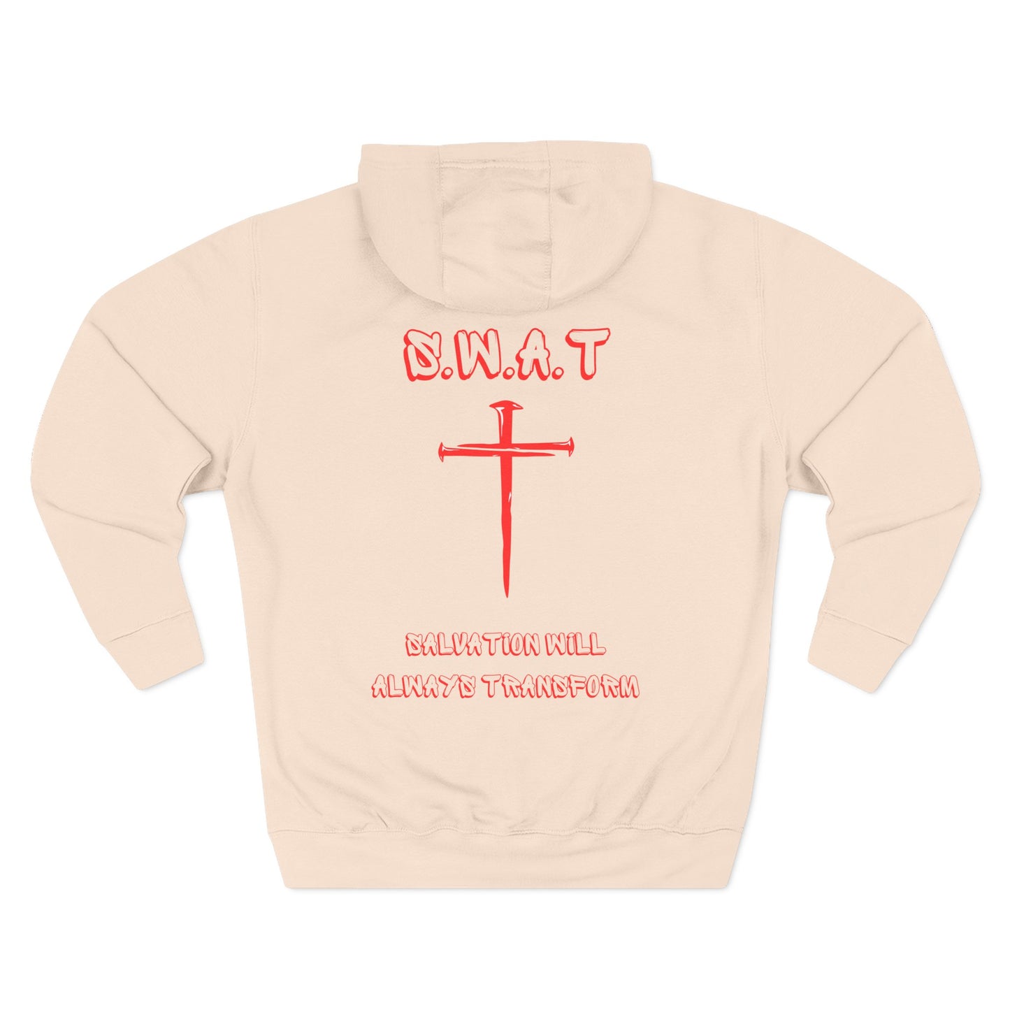 Swat Christian Red Words Hoodie