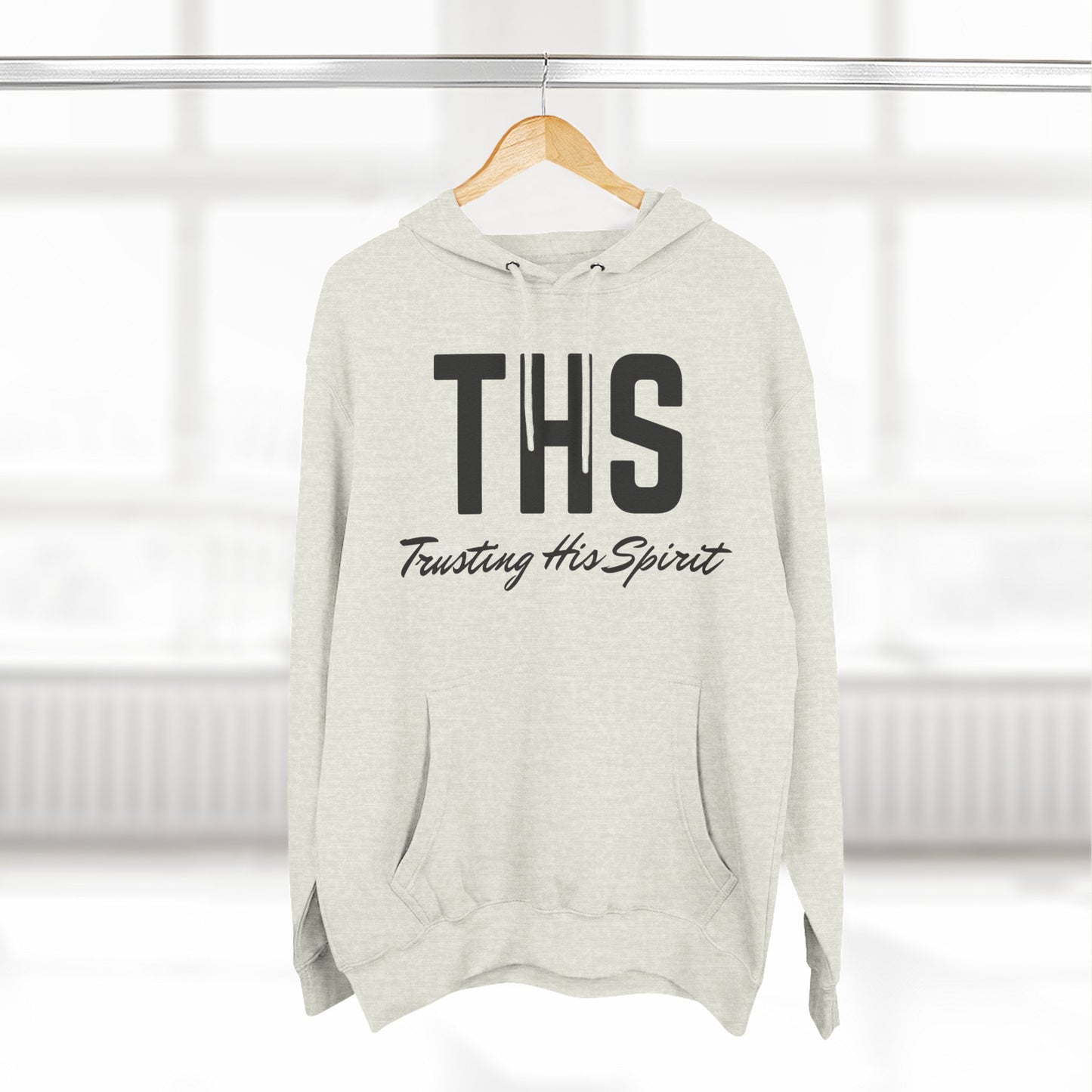 Adult THS Christian Black Letters Hoodie