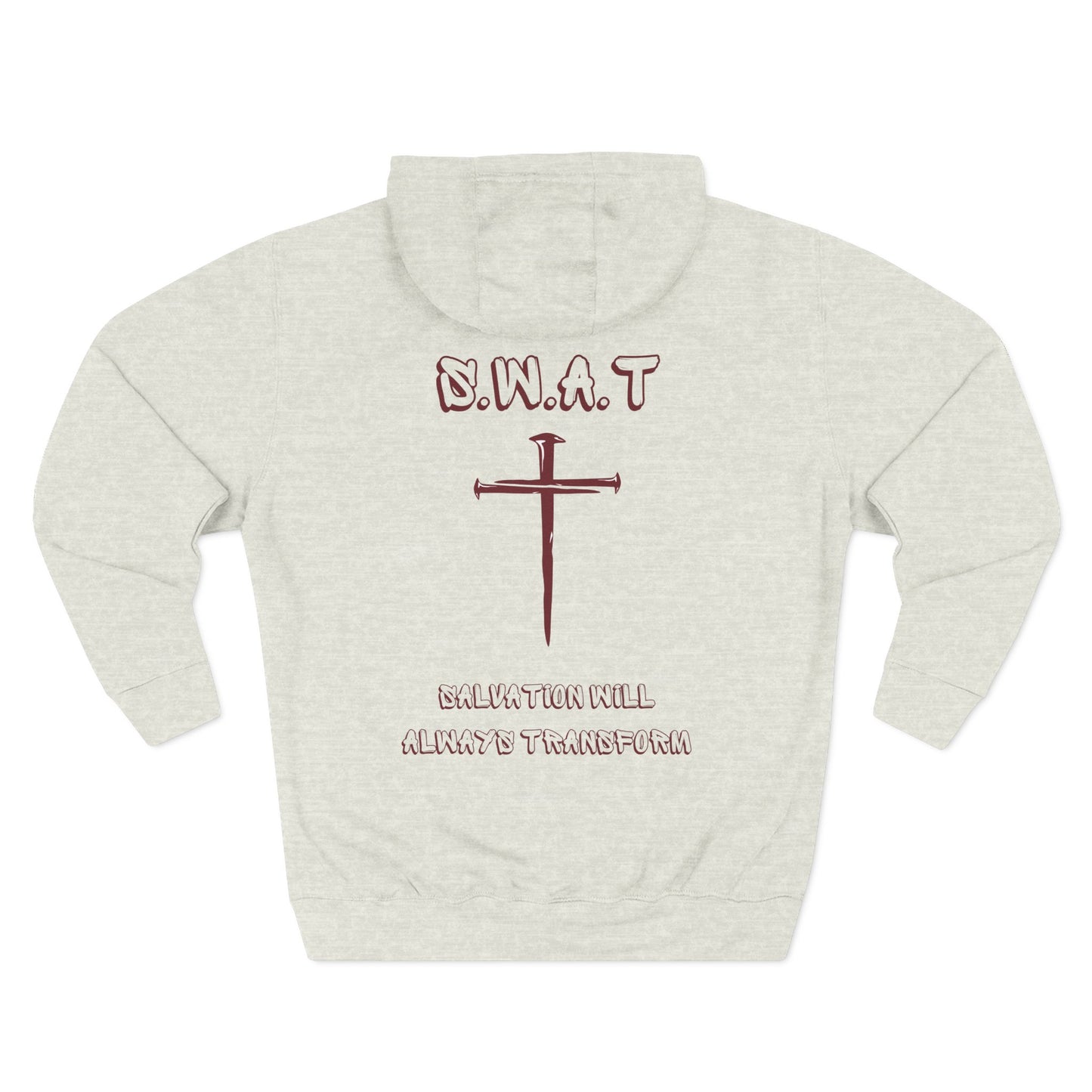 Swat Christian Marron Words Hoodie