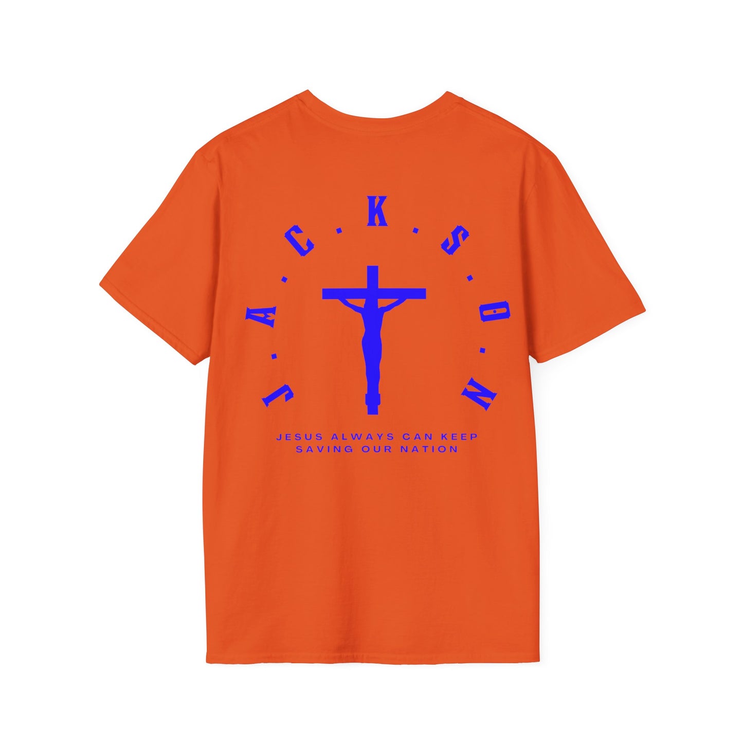 Jackson Believing Christian Blue Letters & Cross