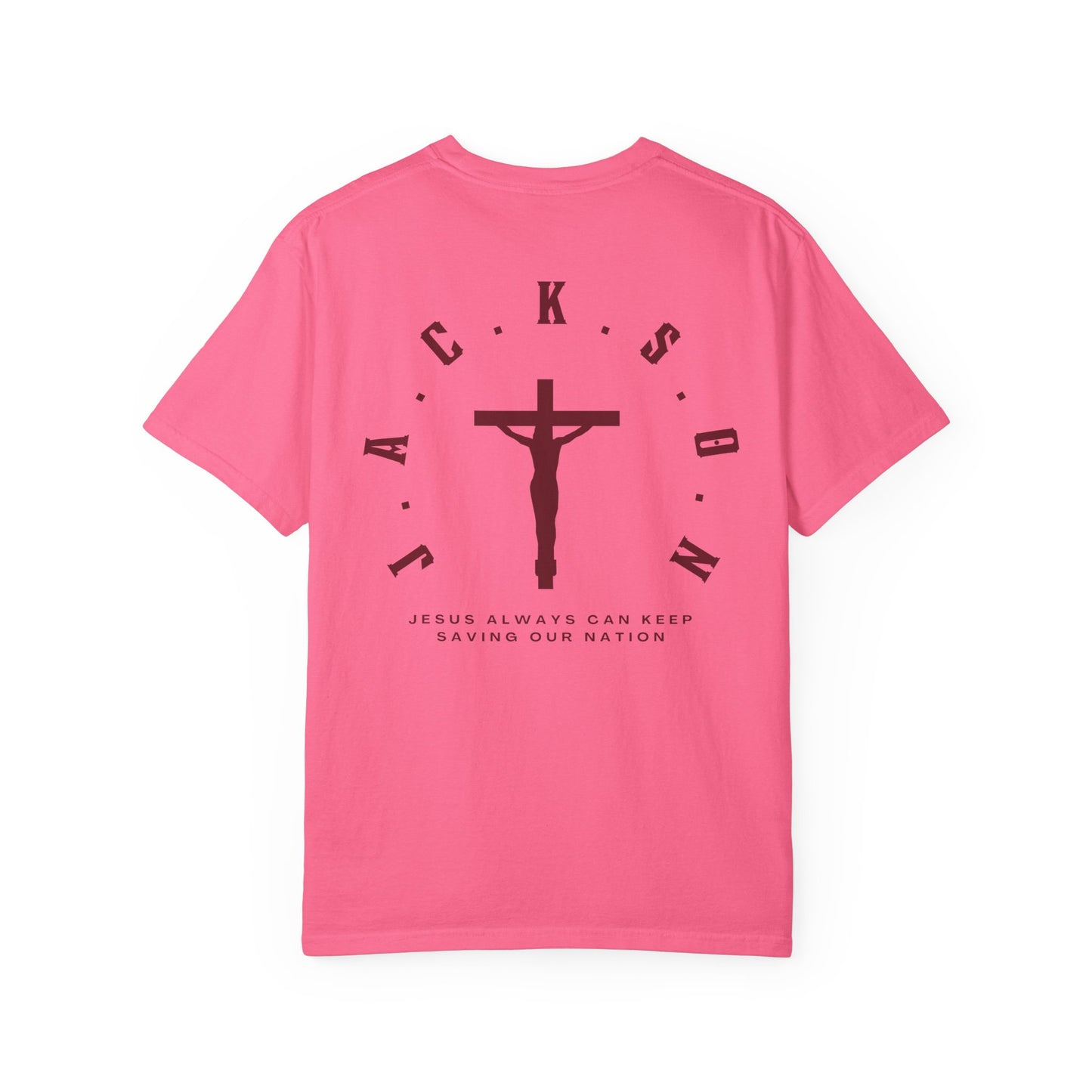Jackson Believing Christian Marron Letters & Cross