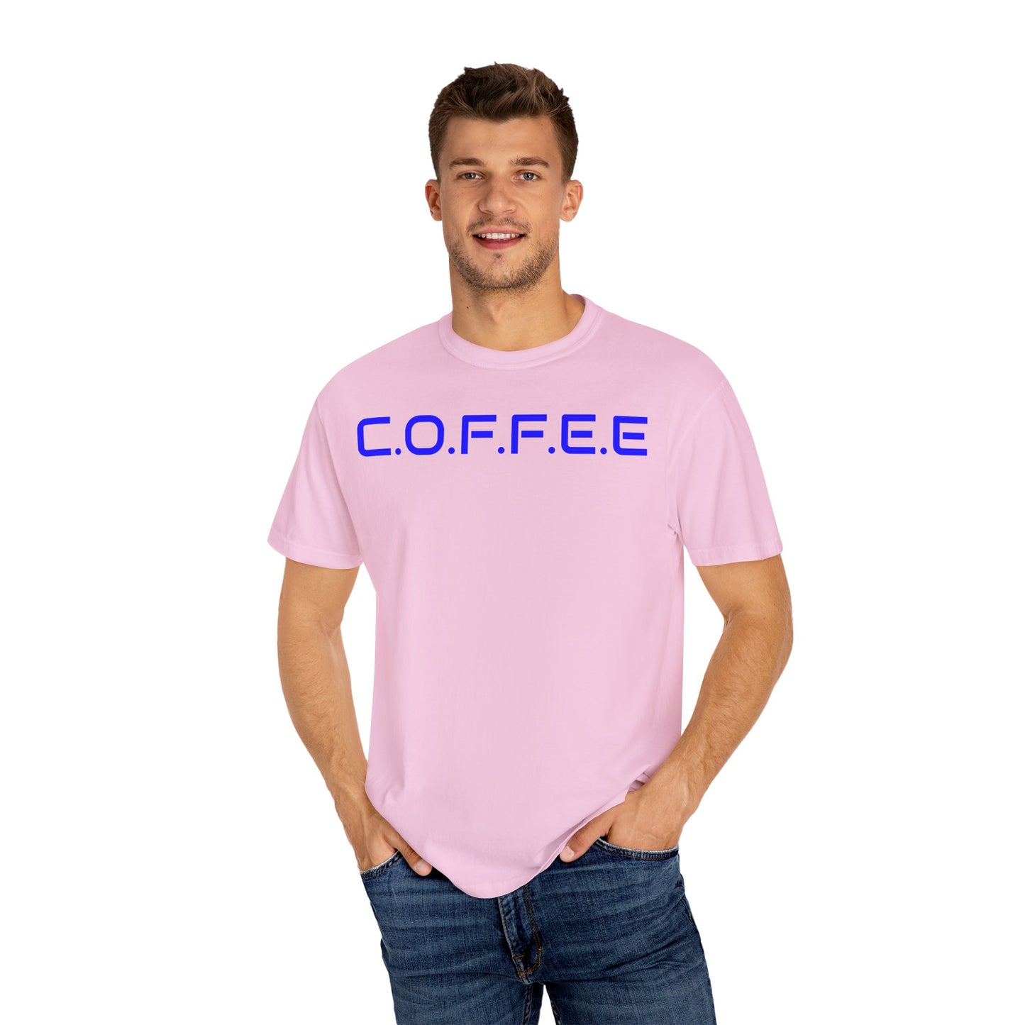 Adult Coffee Christian Blue Words Only