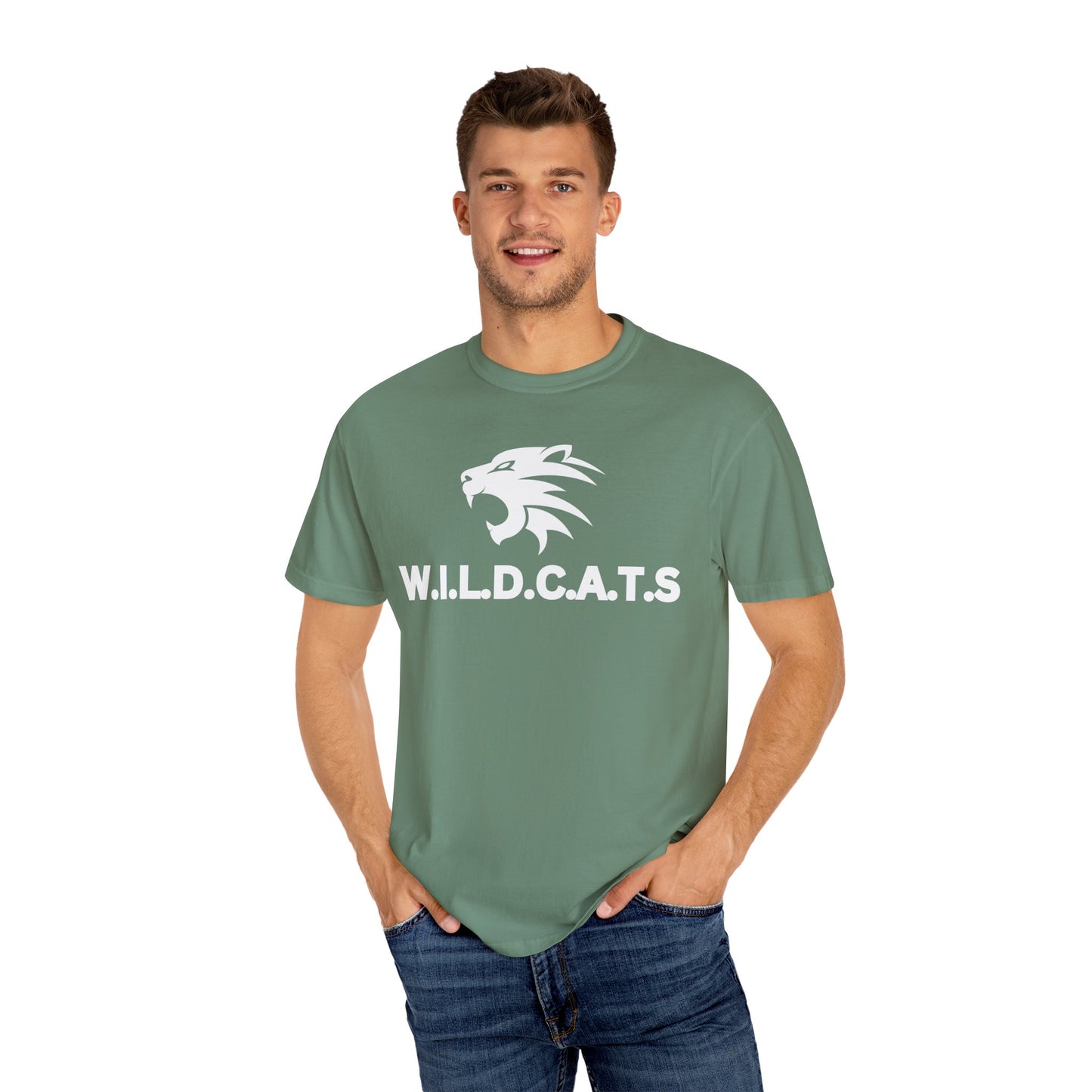 Wildcats Christian White Letters & Image Specialty