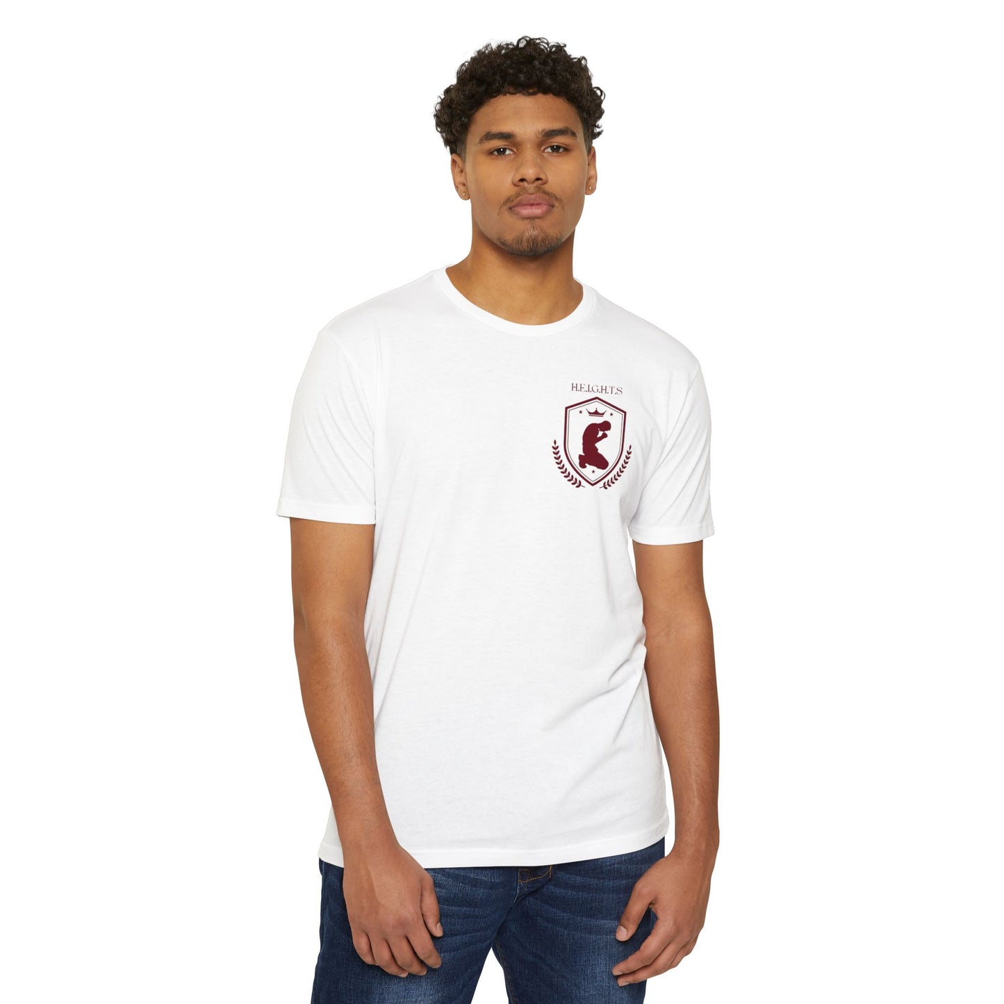 Heights Christian Marron Letters & Image Blended