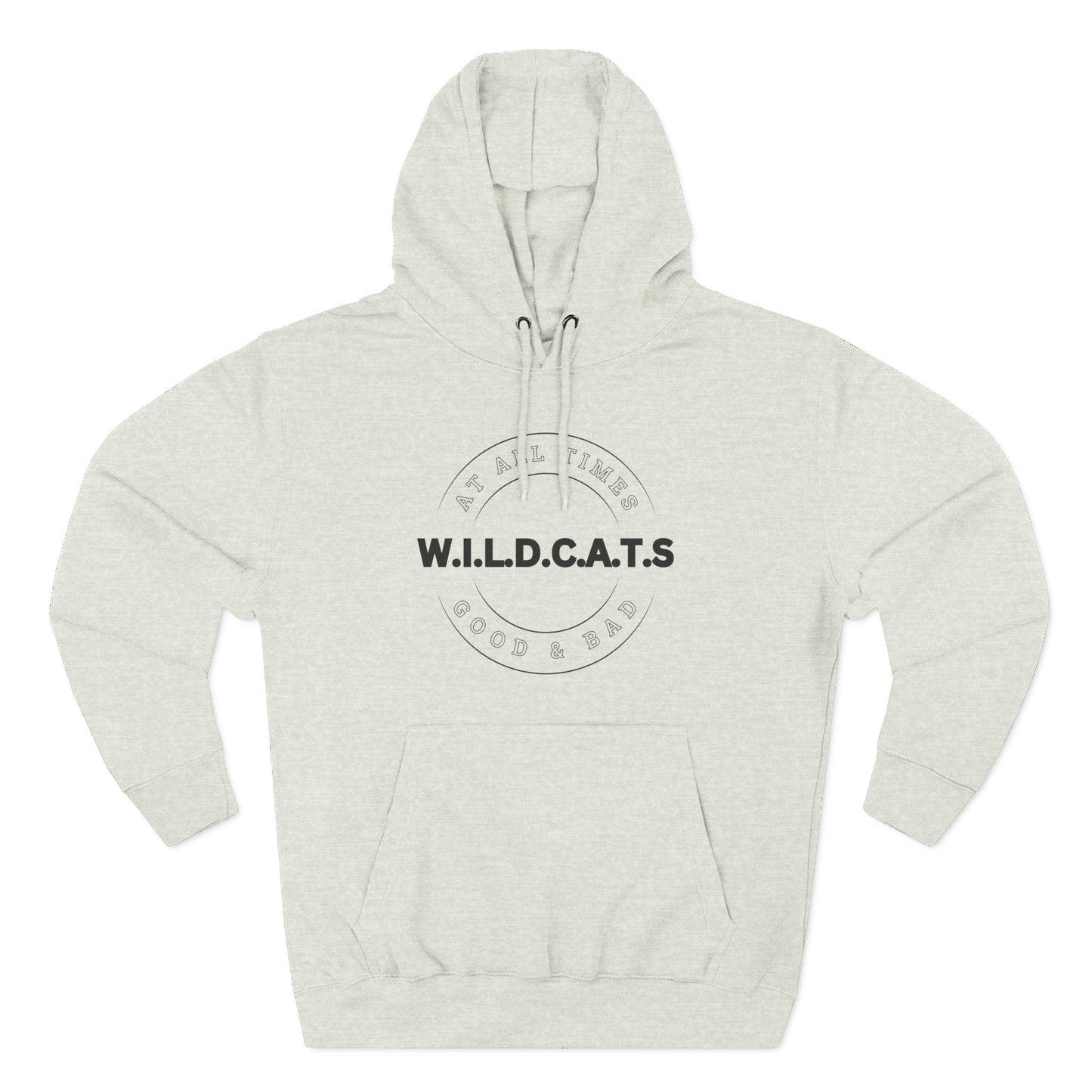Wildcats Christian Black Letters & Picture Hoodie