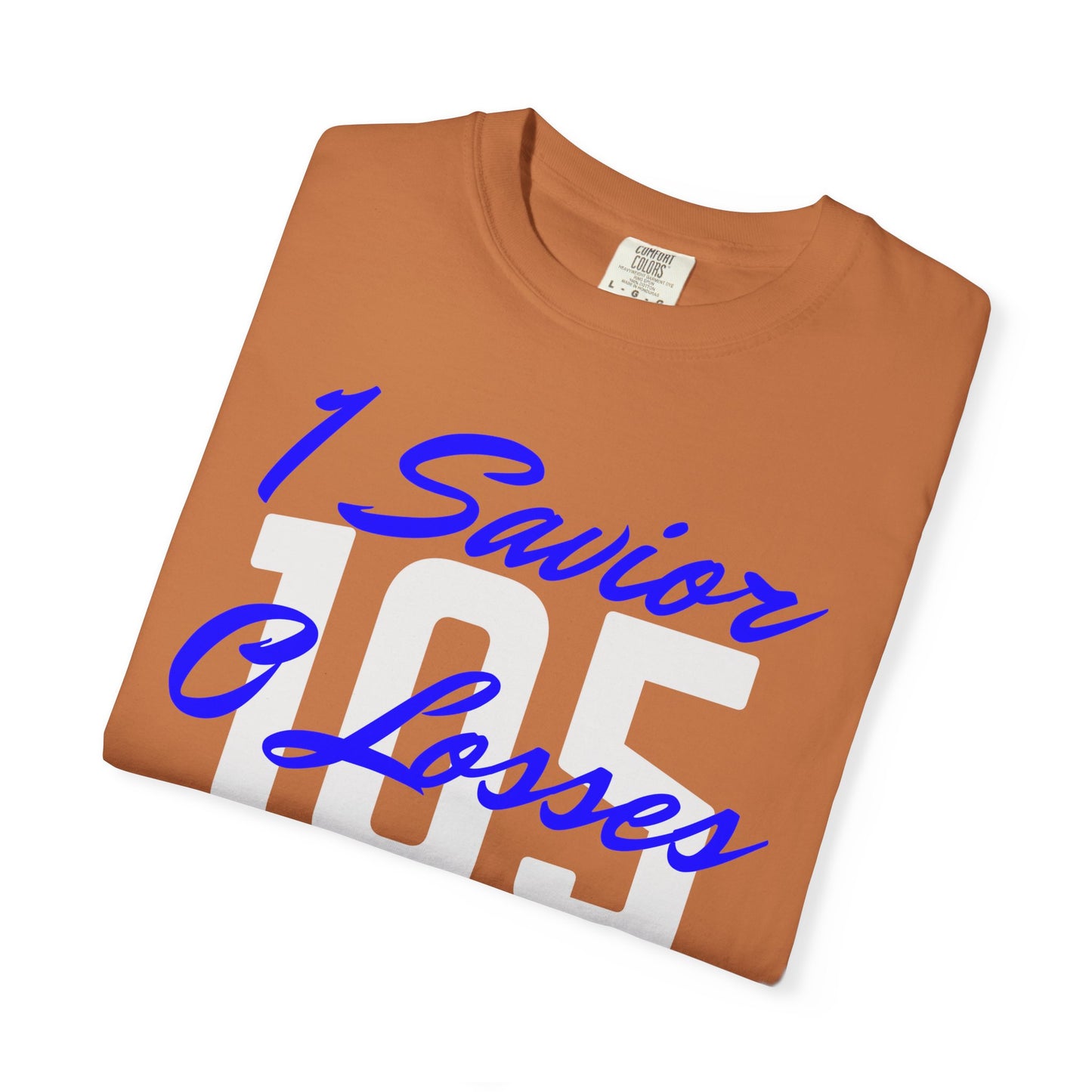 Adult 105 Christian Blue and White Letters