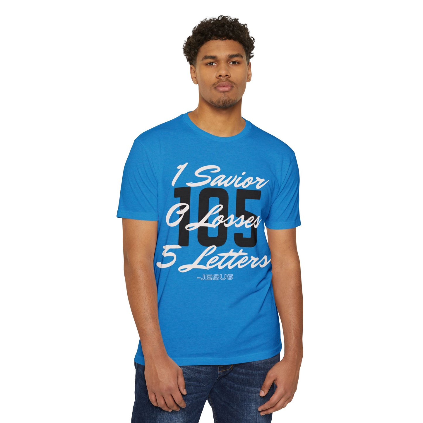Adult 105 Christian White and Black Letters Blended