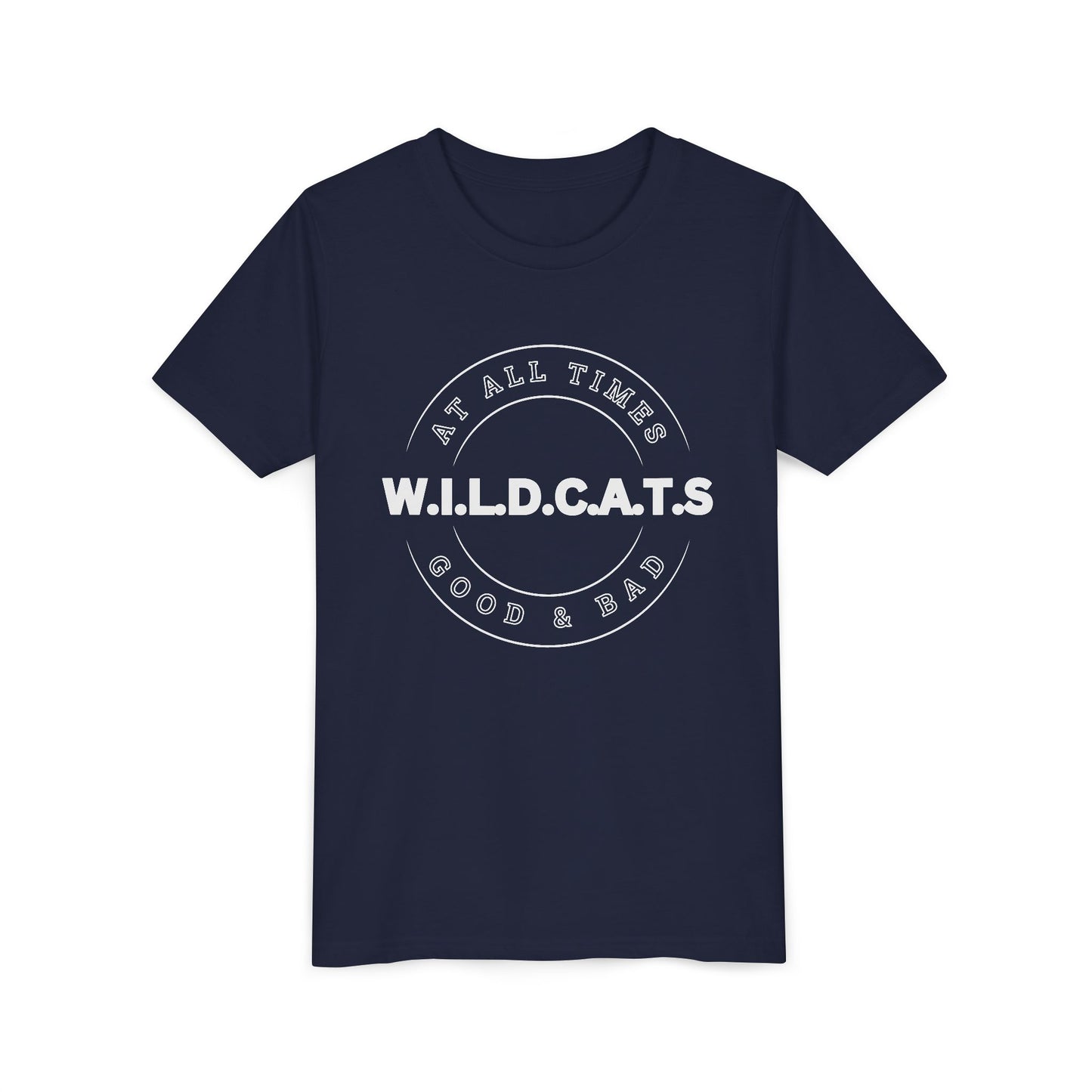 Youth Wildcats Christian White Letters & Picture