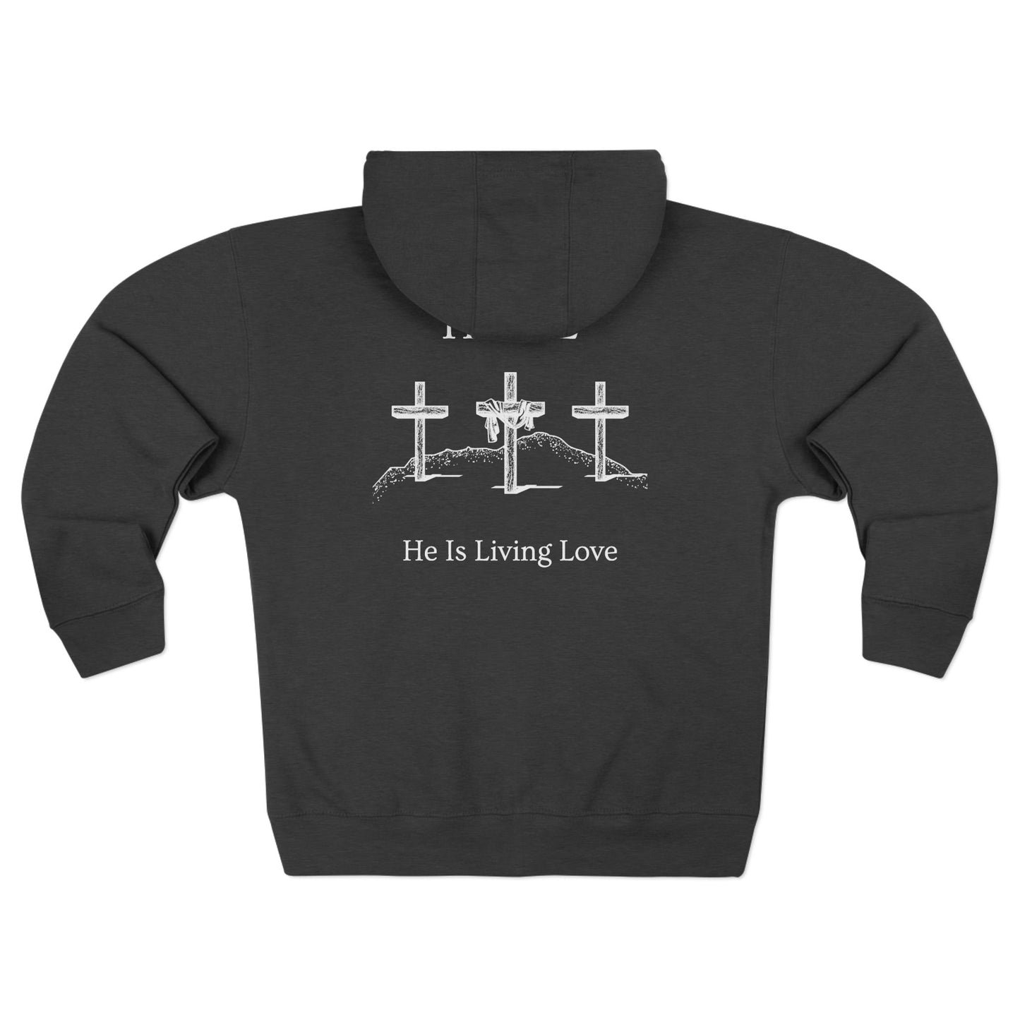 Hill Christian White Words Hoodie Zipper