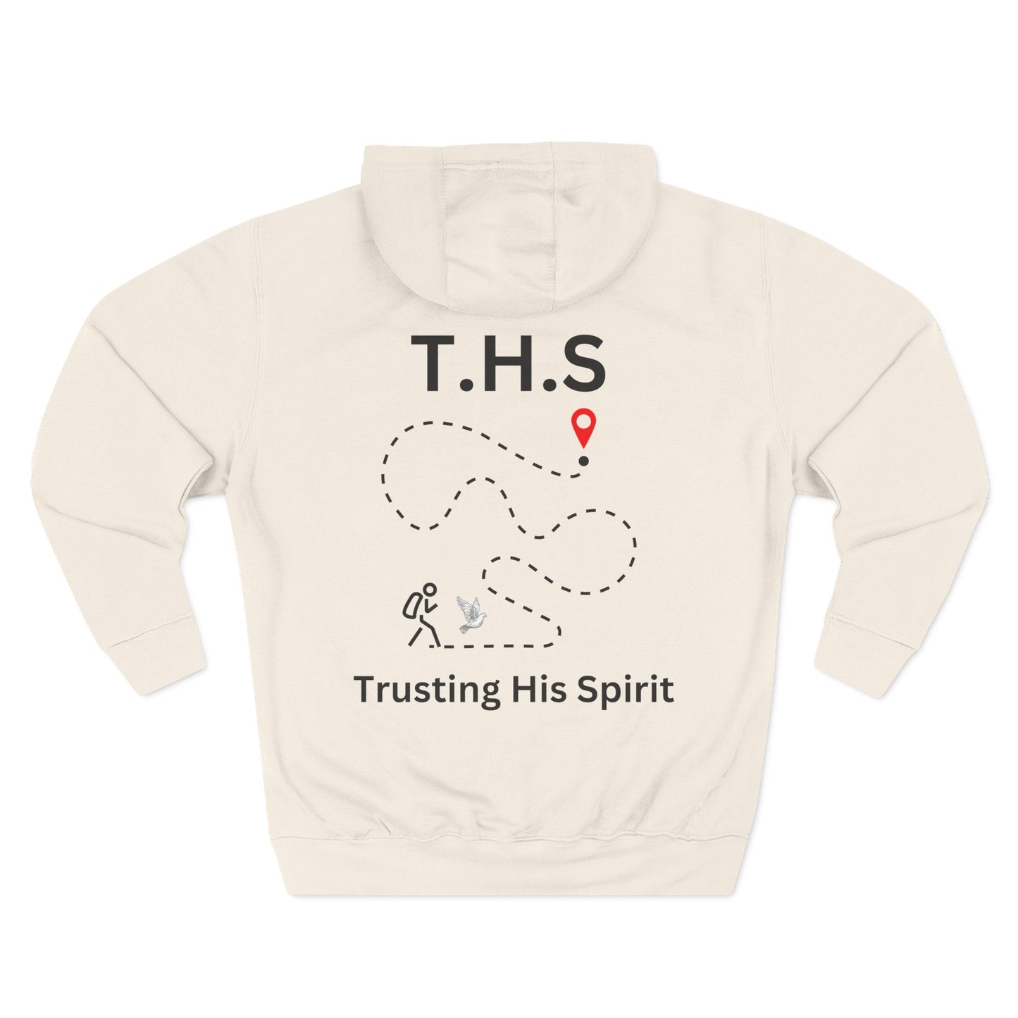 Adult T.H.S Trusting His Spirit Specialty Hoodie Black Letters